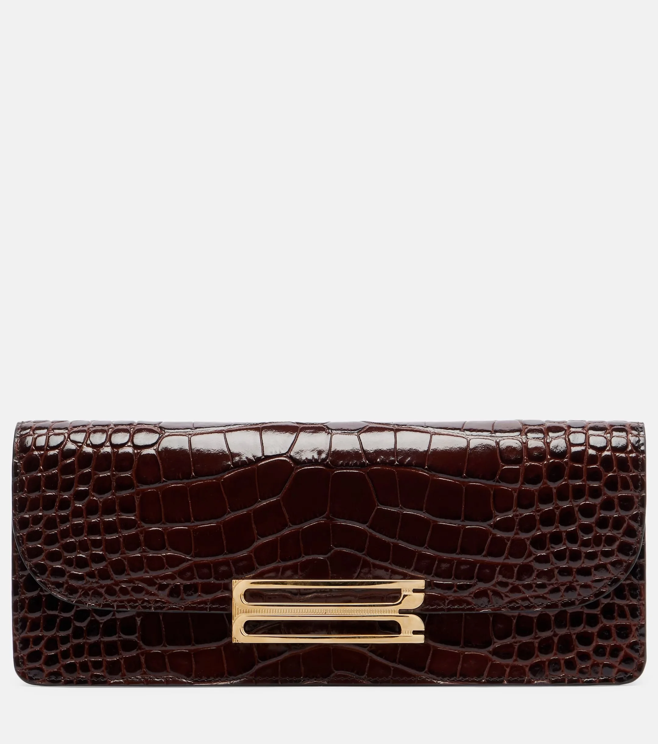 Victoria Beckham - Dorian East-West croc-effect leather clutch