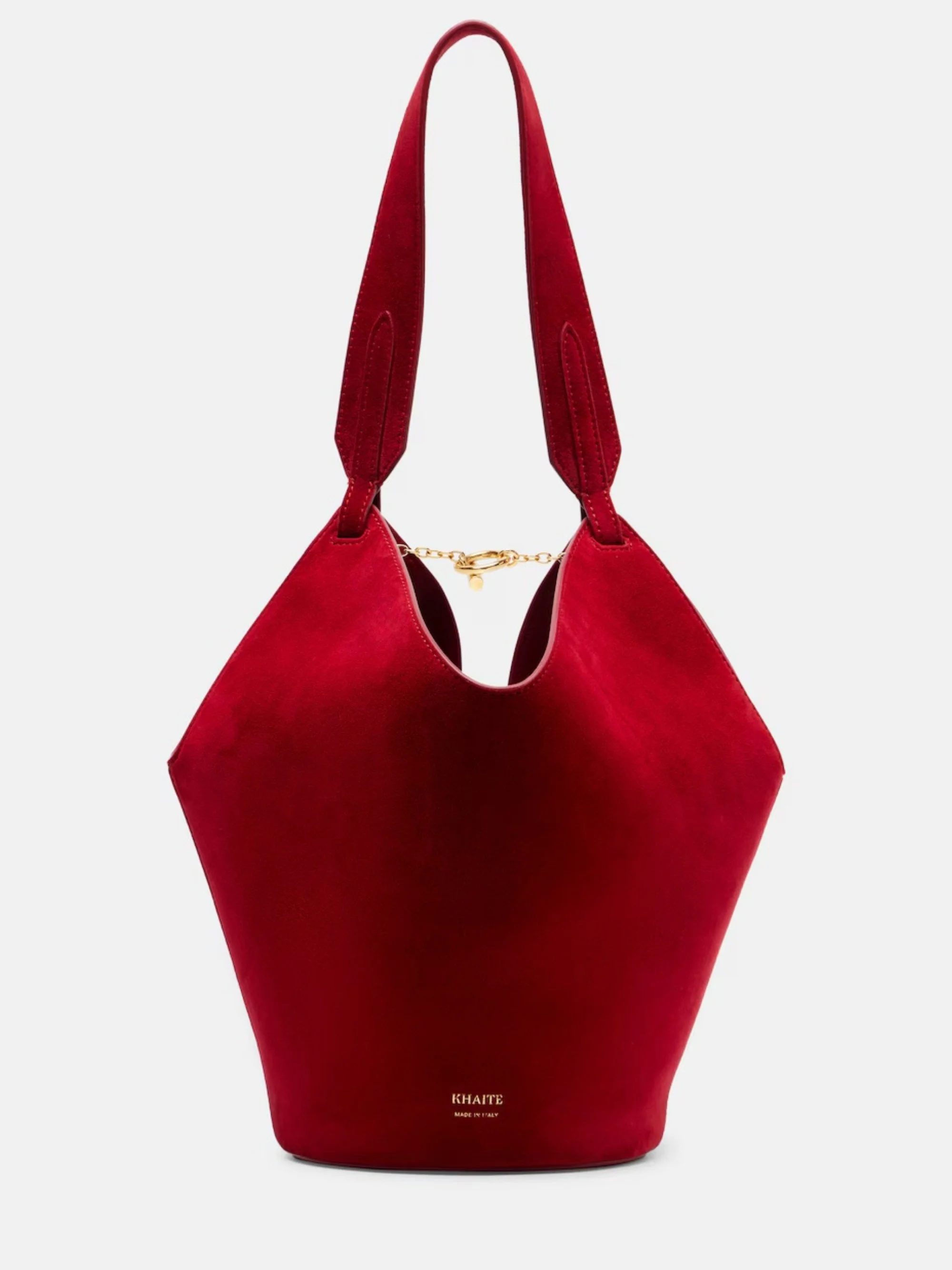 KHAITE - Lotus Mini suede tote bag