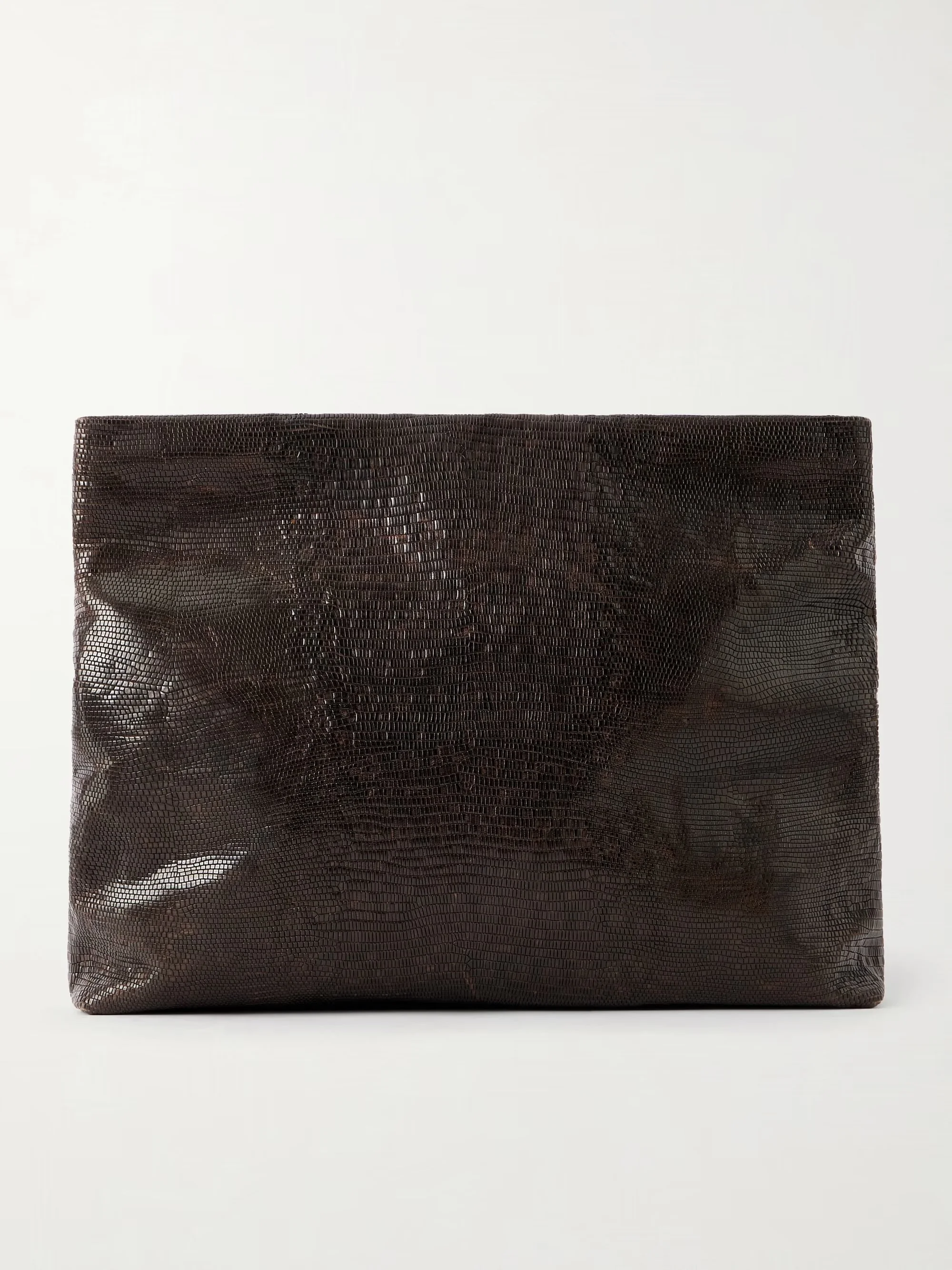 NILI LOTAN - Jerry croc-effect leather clutch