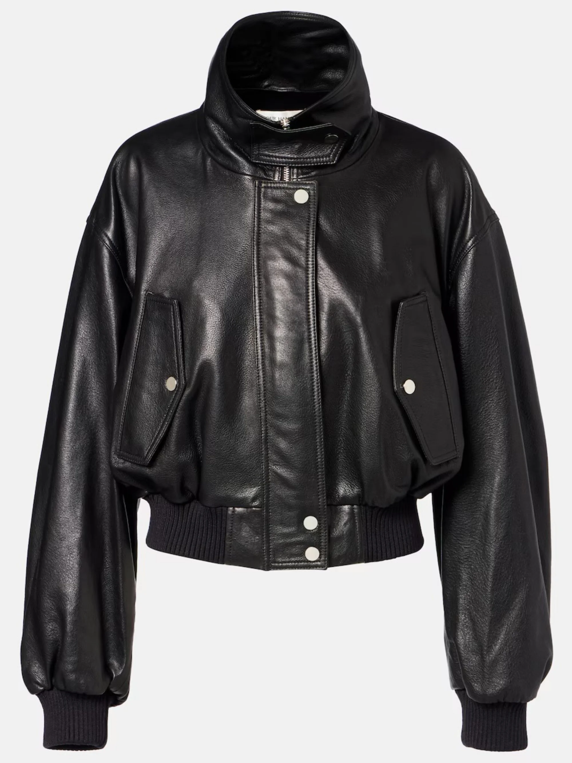 NOUR HAMMOUR - Briar leather bomber jacket