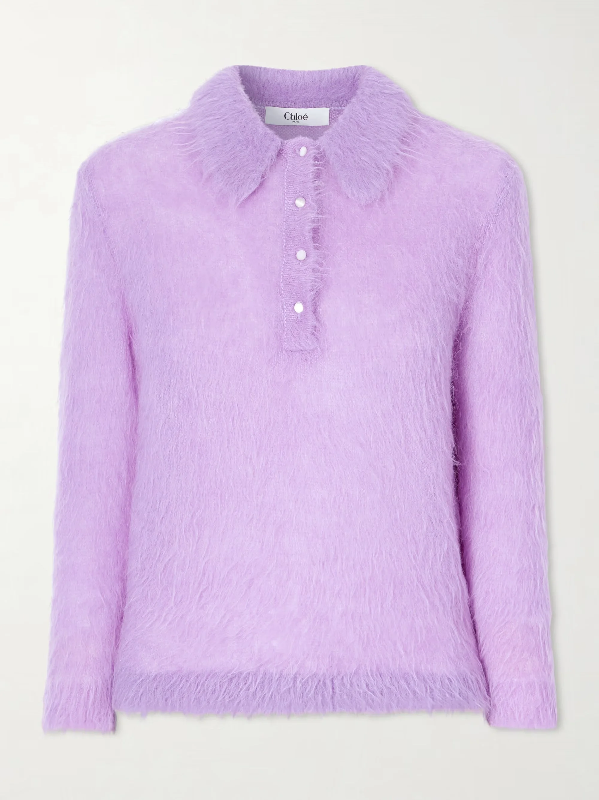 CHLOÉ - Alpaca-blend polo sweater