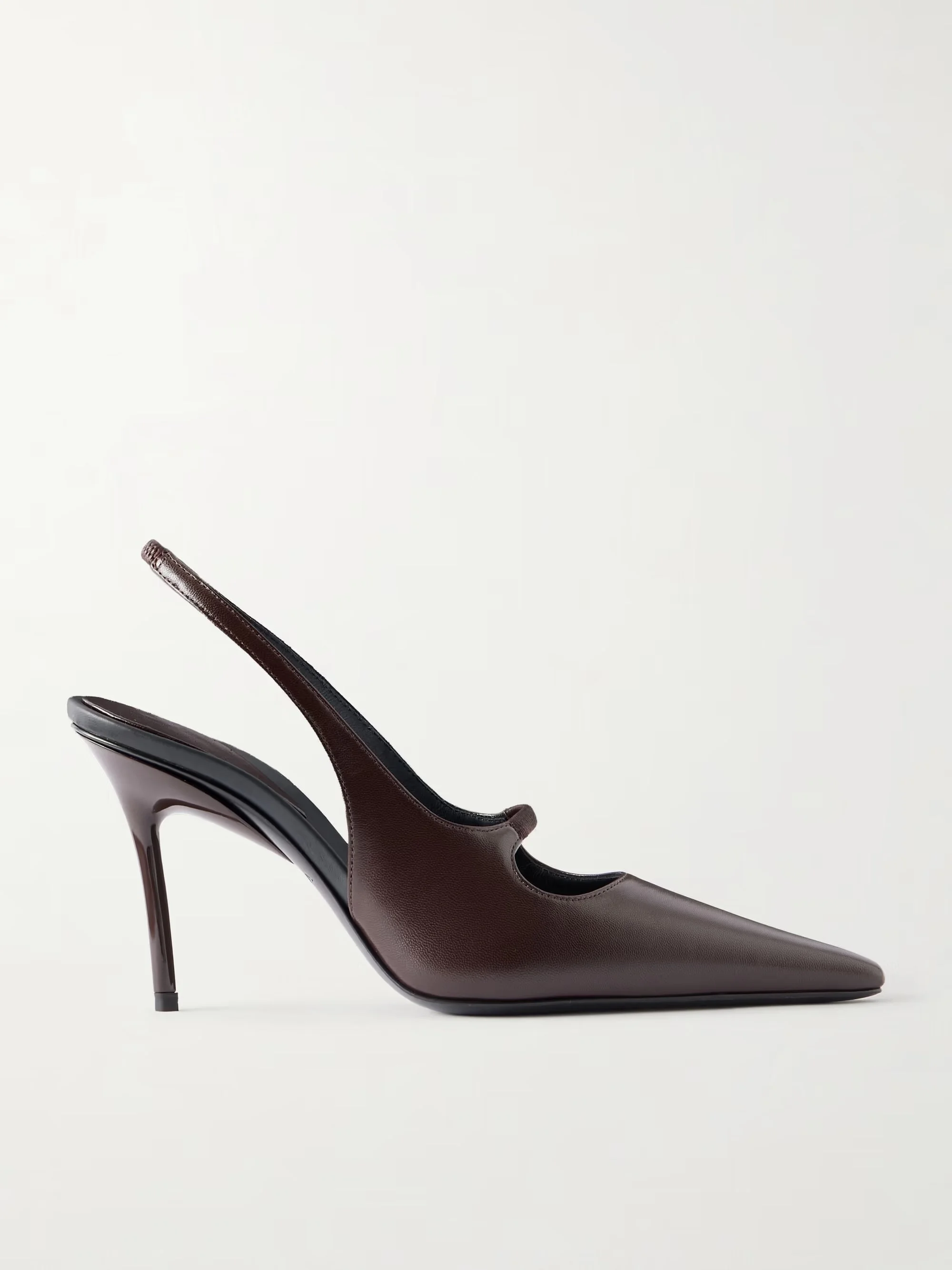 ALAÏA - Stefanil 90 leather slingback pumps