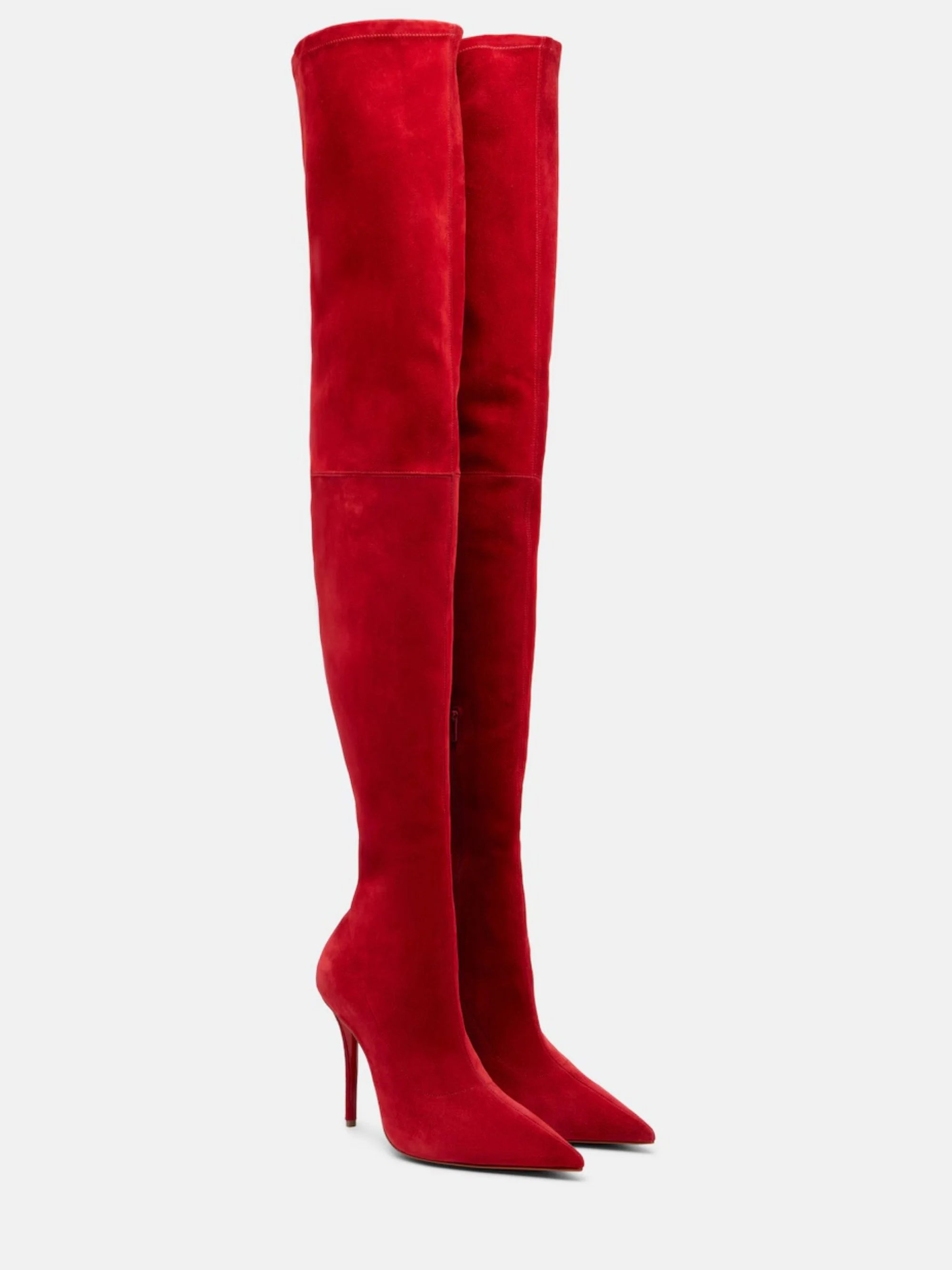 CHRISTIAN LOUBOUTIN - Miss Z 100 suede over-the-knee boots