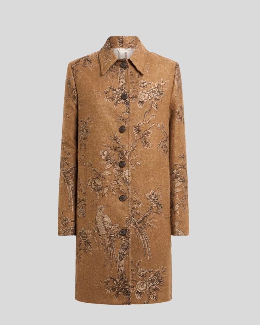 ETRO - JACQUARD COAT WITH NATURE MOTIF