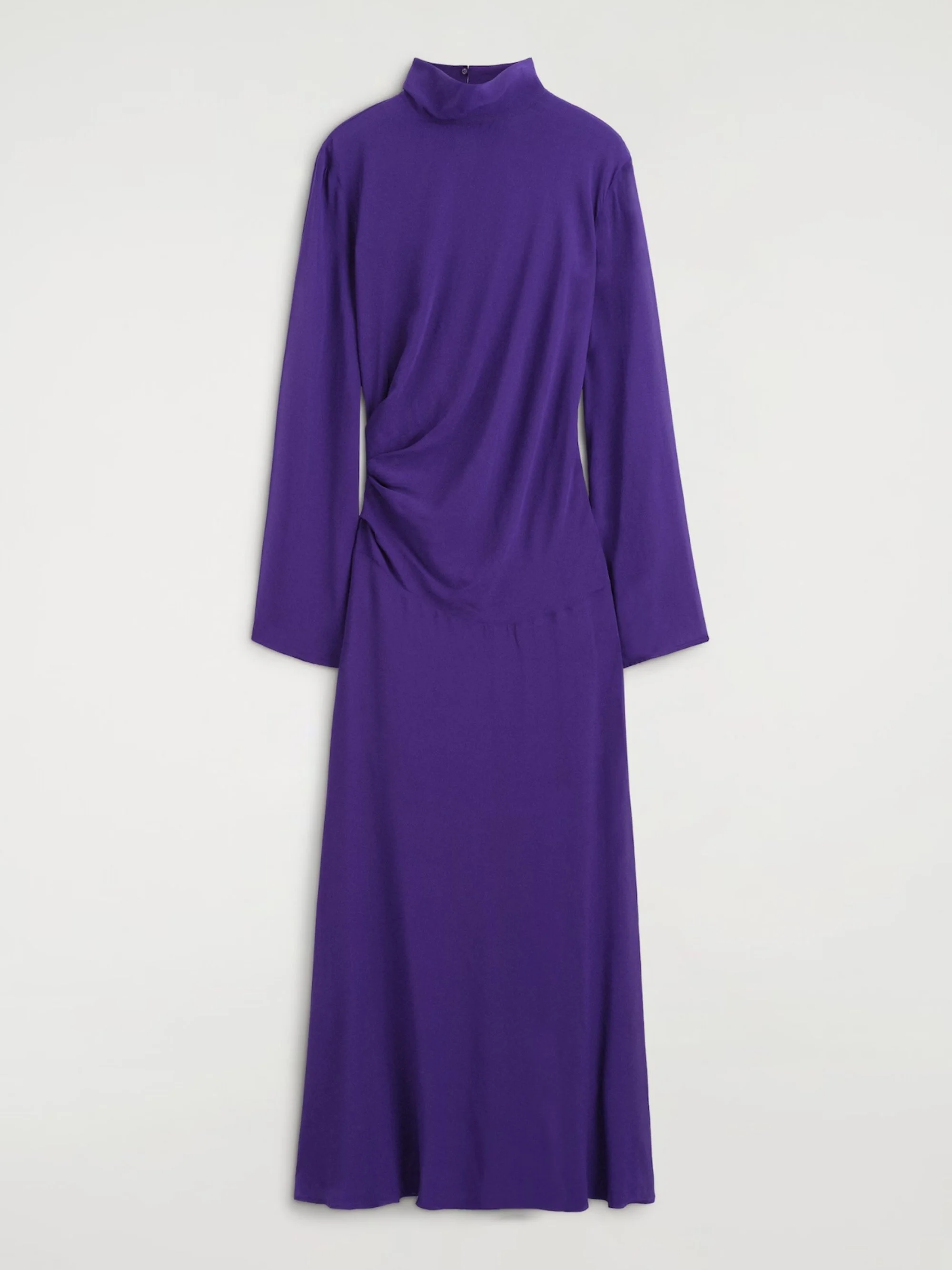 COS - DRAPED TURTLENECK MAXI DRESS