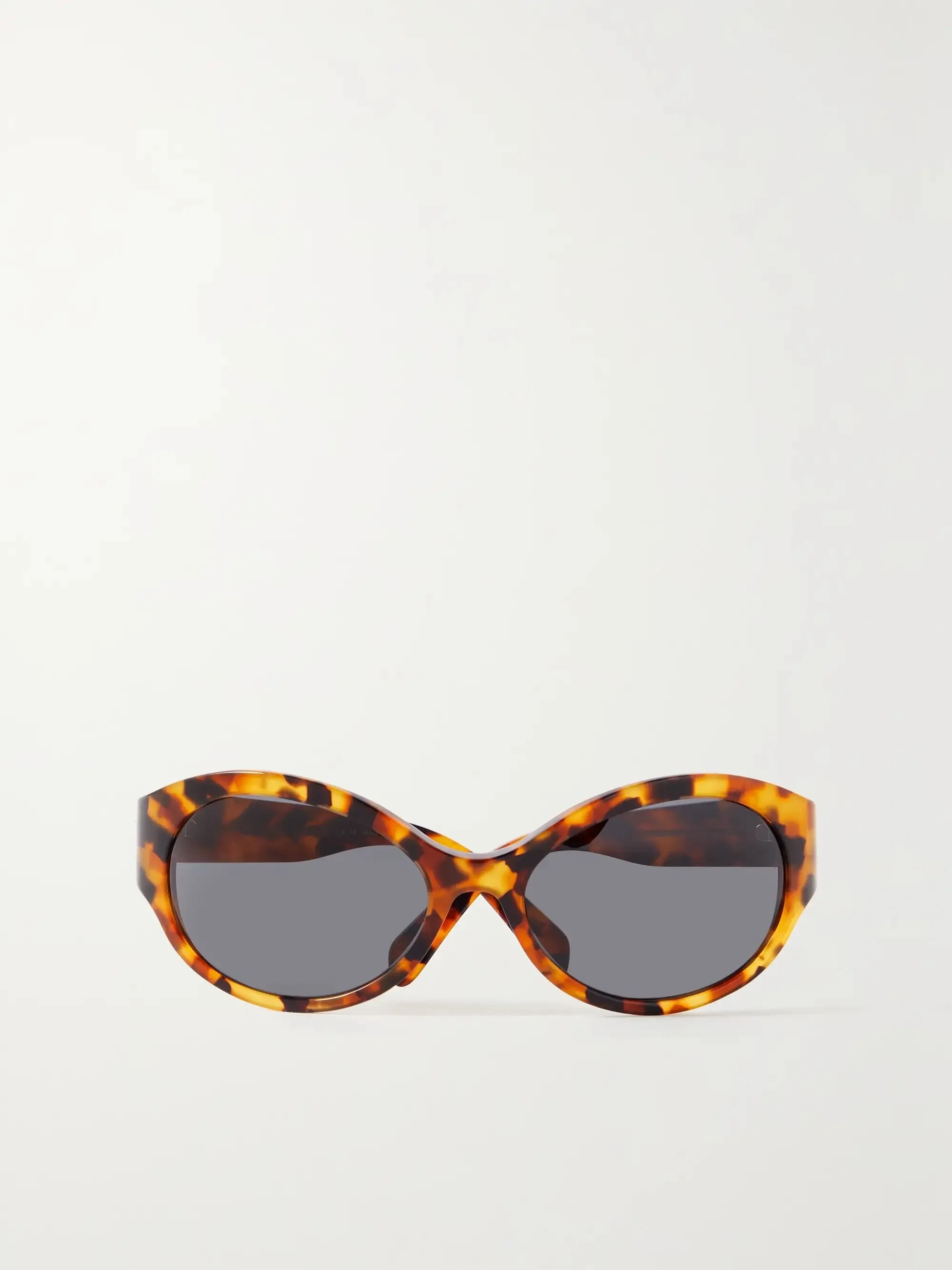 CELINE EYEWEAR - Triomphe oversized round-frame acetate sunglasses