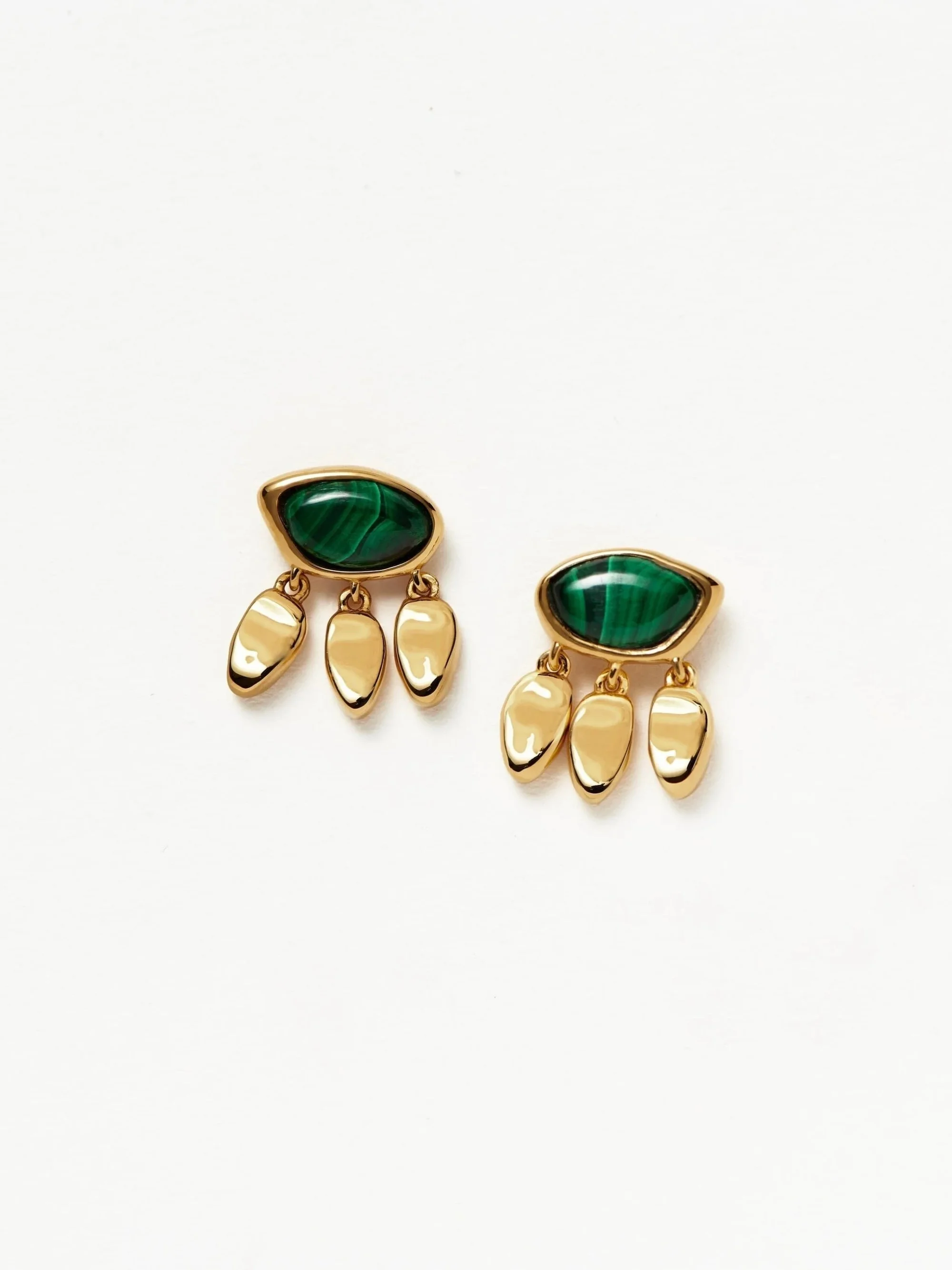 MISSOMA - Molten Gemstone Charm Stud Earrings