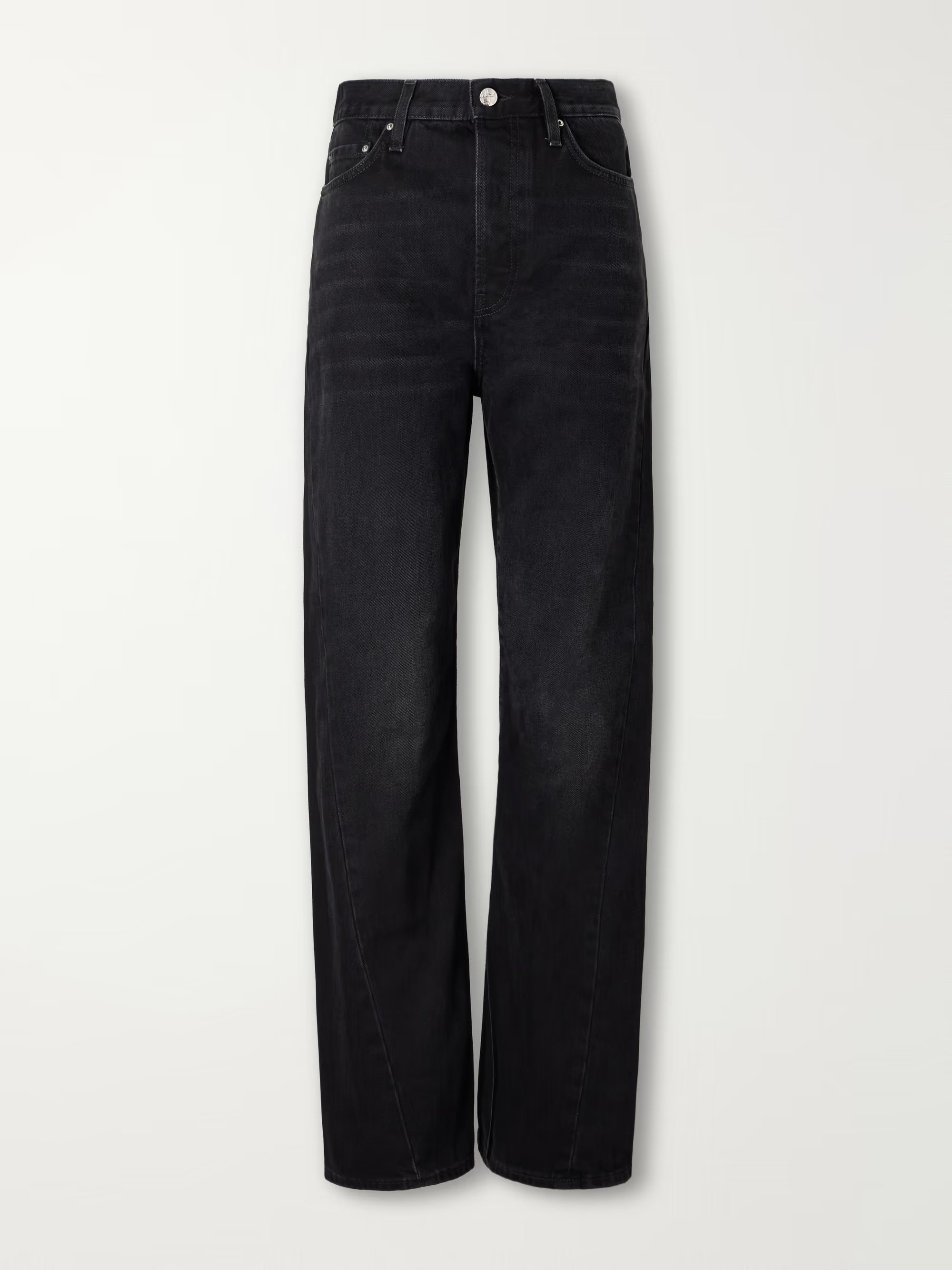 TOTEME -  Twisted Seam mid-rise straight-leg jeans