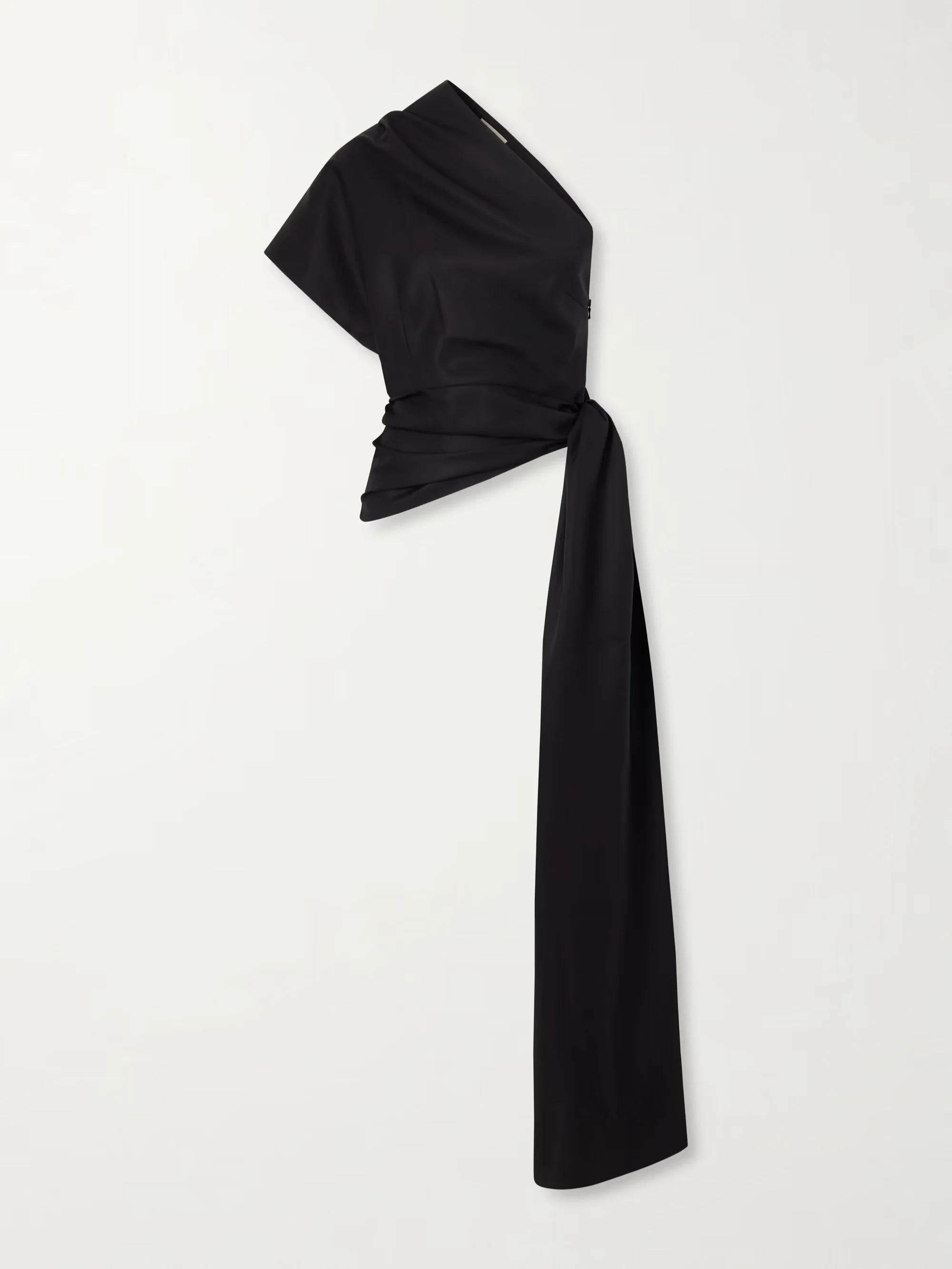 HEIRLOME - Marianne asymmetric silk-twill top