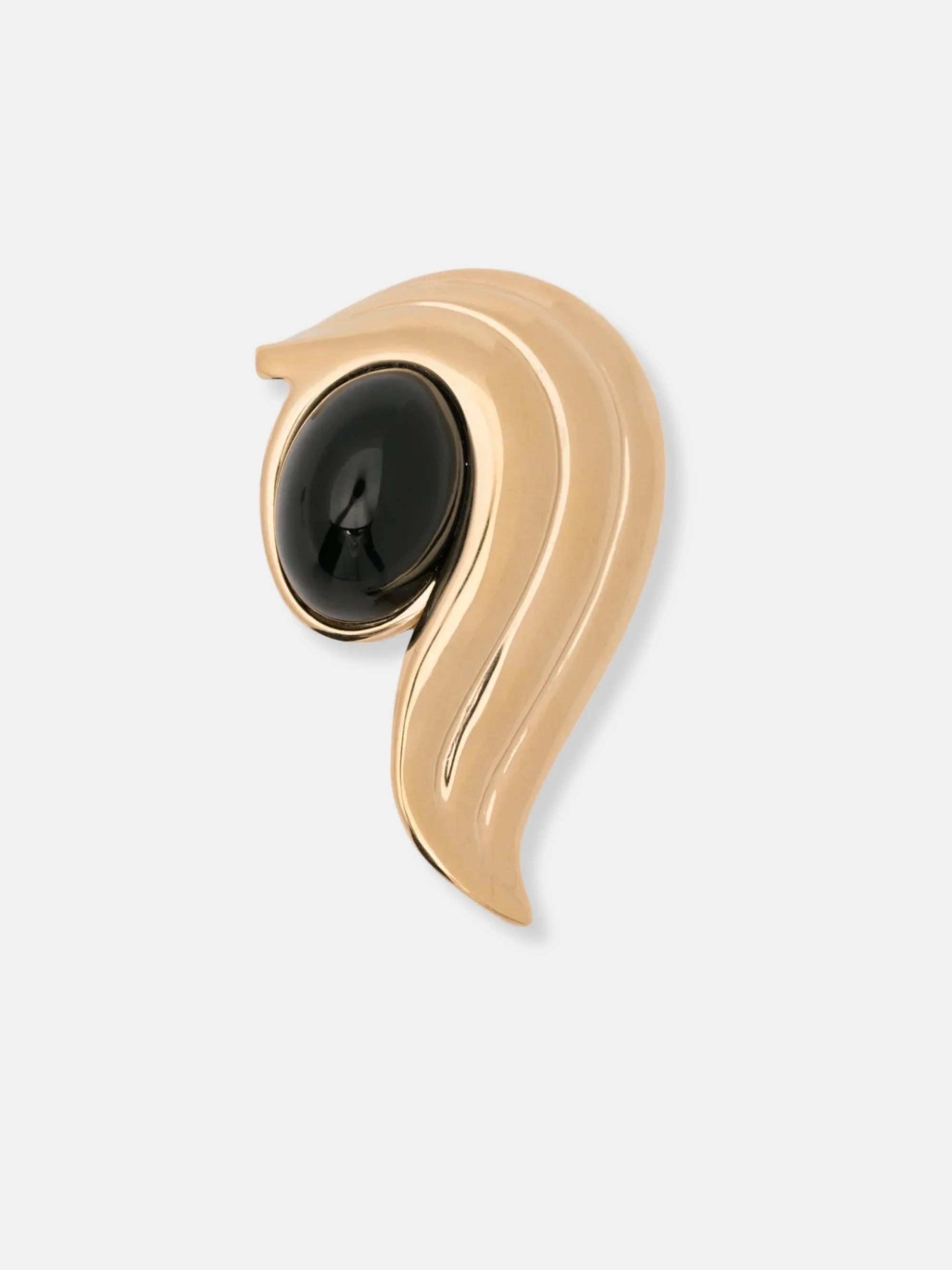 FERRAGAMO - Cabochon-embellished sculpted brooch