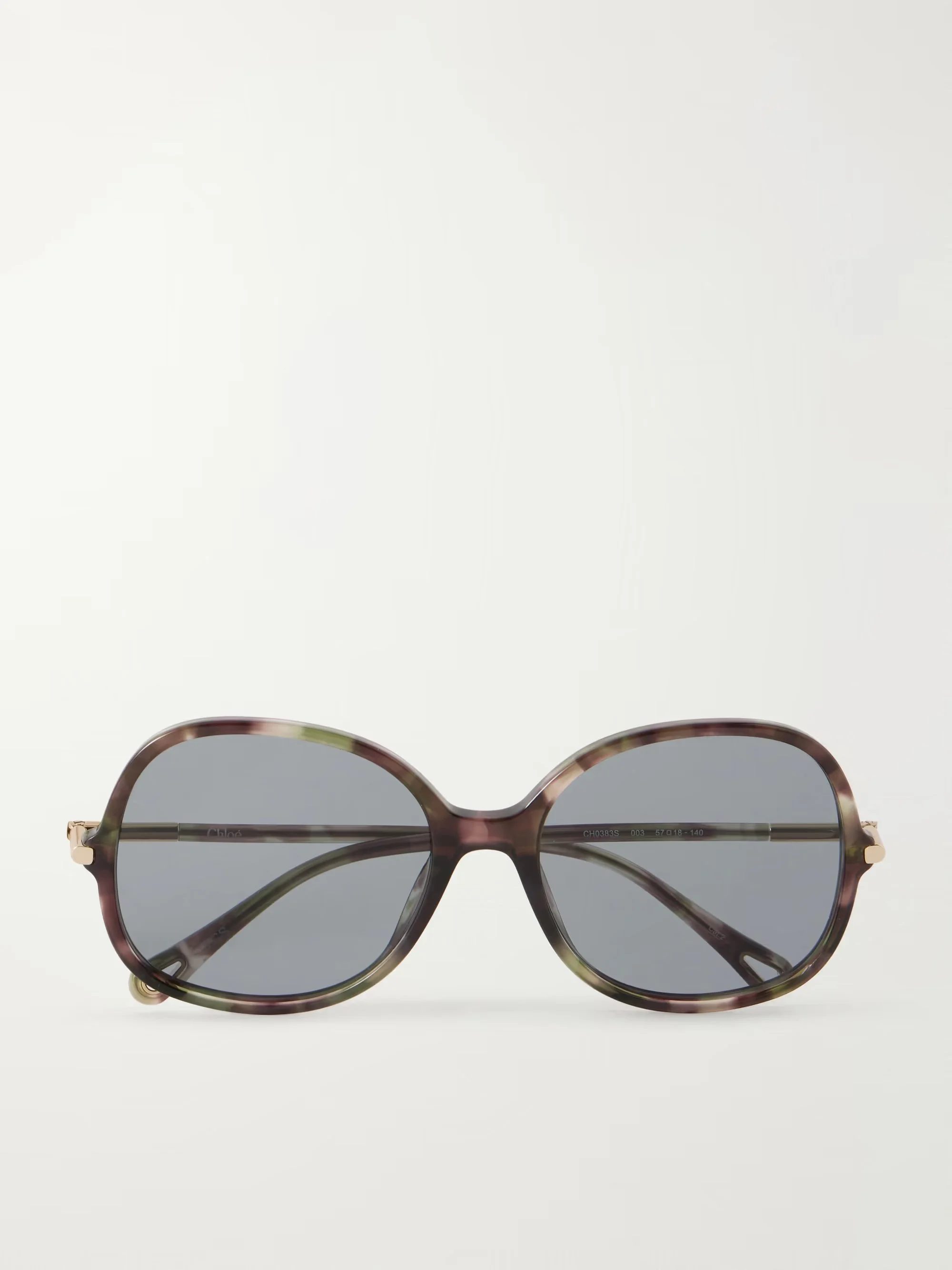 CHLOÉ EYEWEAR - Rounded-frame acetate sunglasses