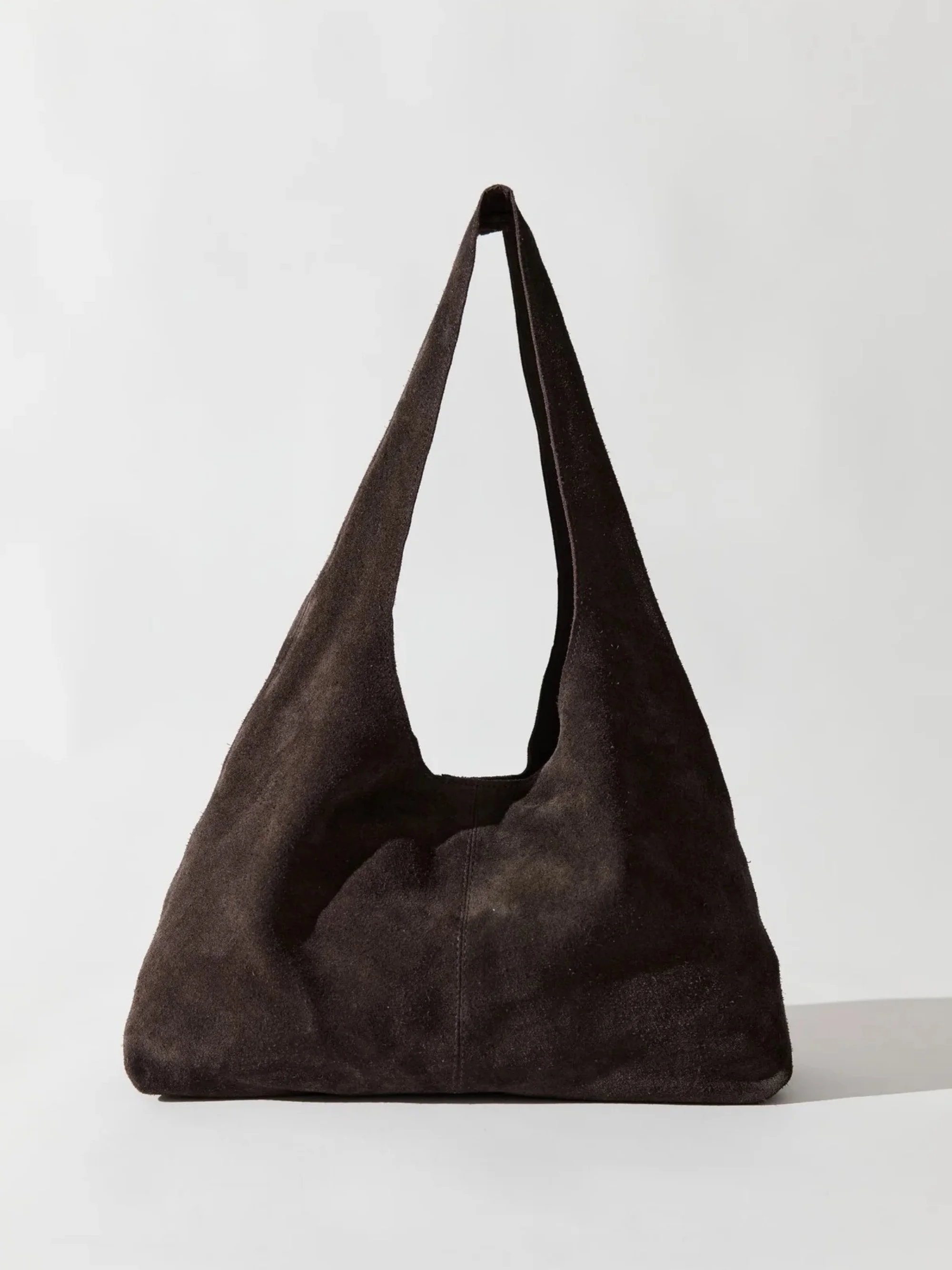 ST. AGNI - Suede Soft Bag - Coffee