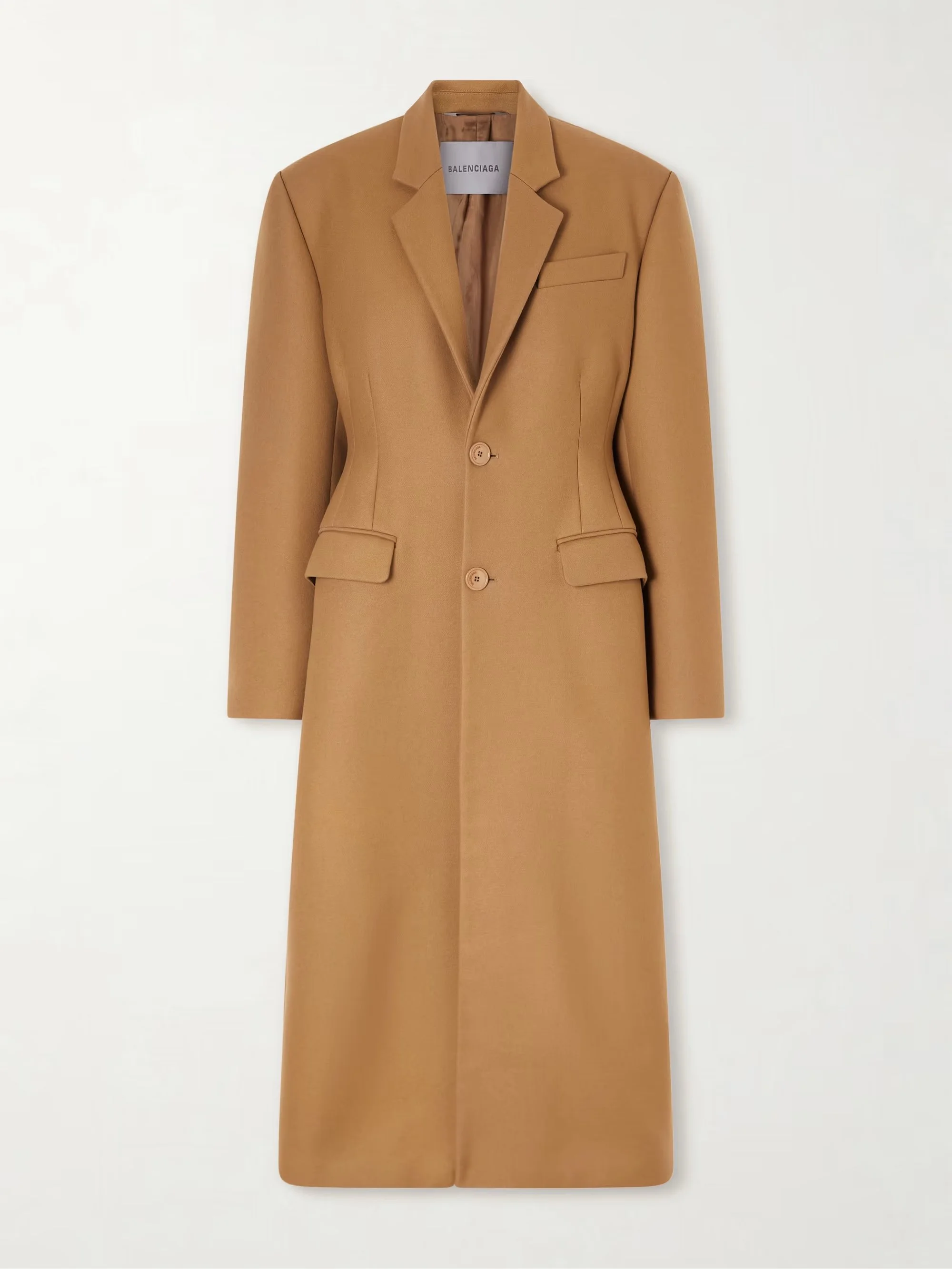 BALENCIAGA -  Wool and cashmere-blend long coat