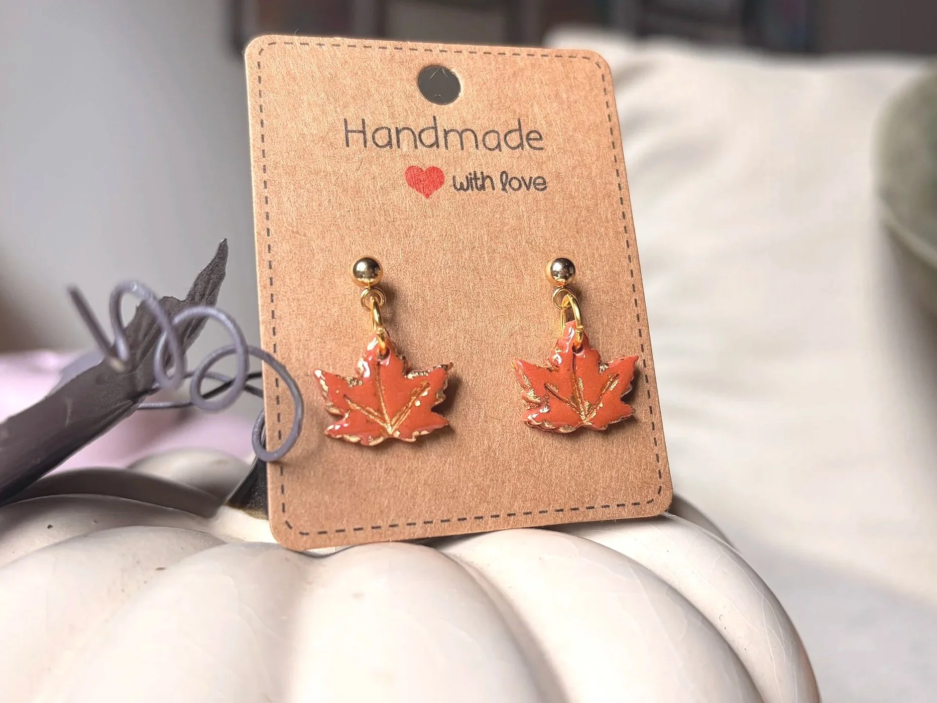 Orange Maple Dangle