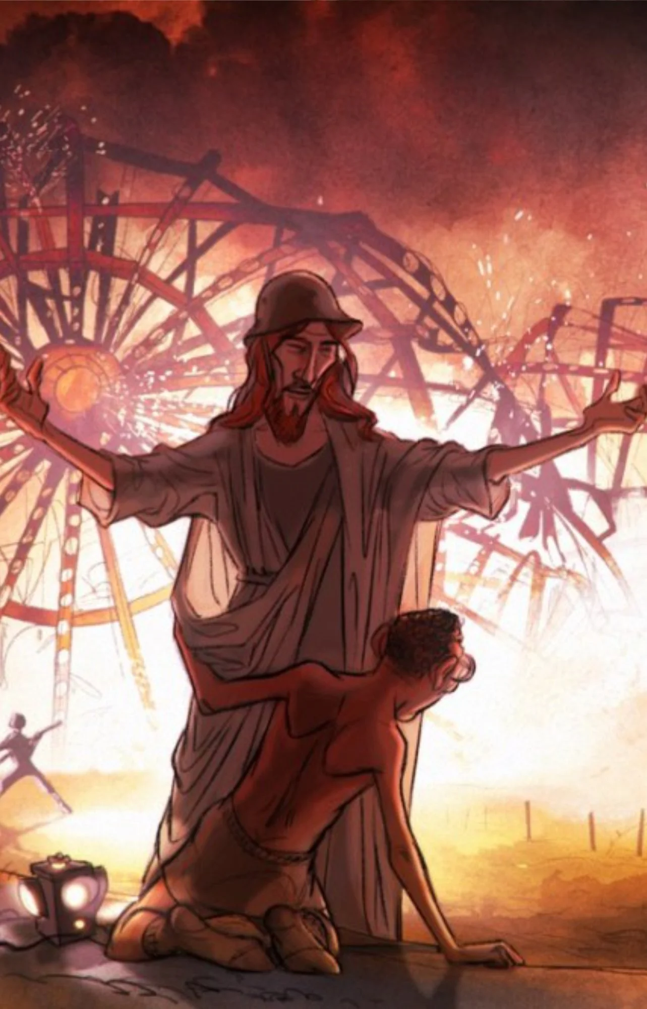 RImage of Artwork from Sylvain Chomet's films, an inspiration for animation and film director Elias Dancey
