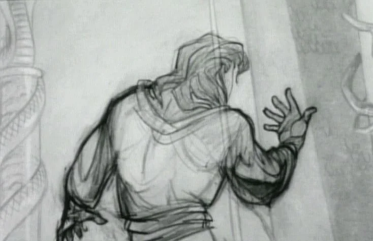 Sketch by Glen Keane, an inspiration for animation and film director Elias Dancey