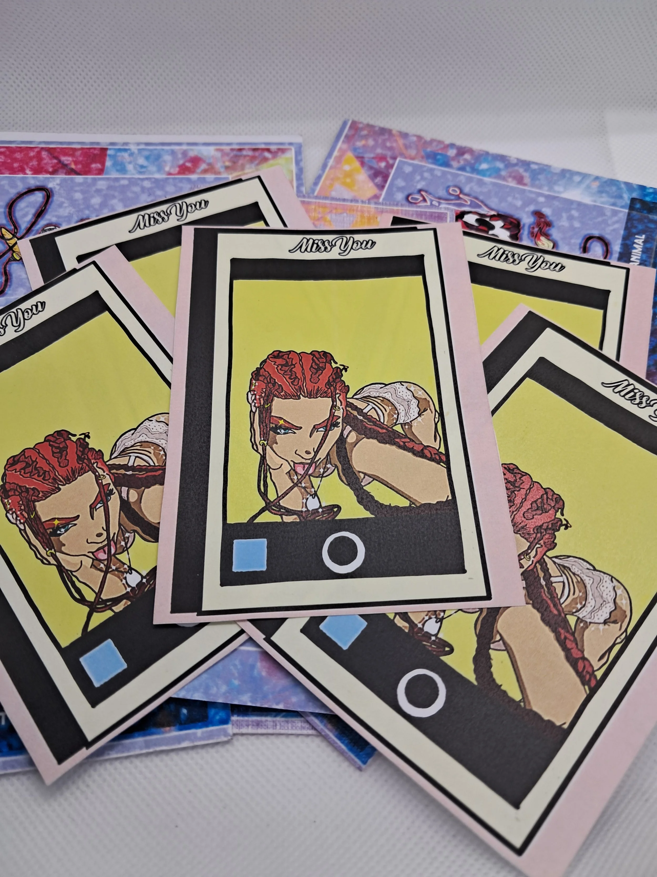 Miss You/ 5 pcs Sticker Artwork