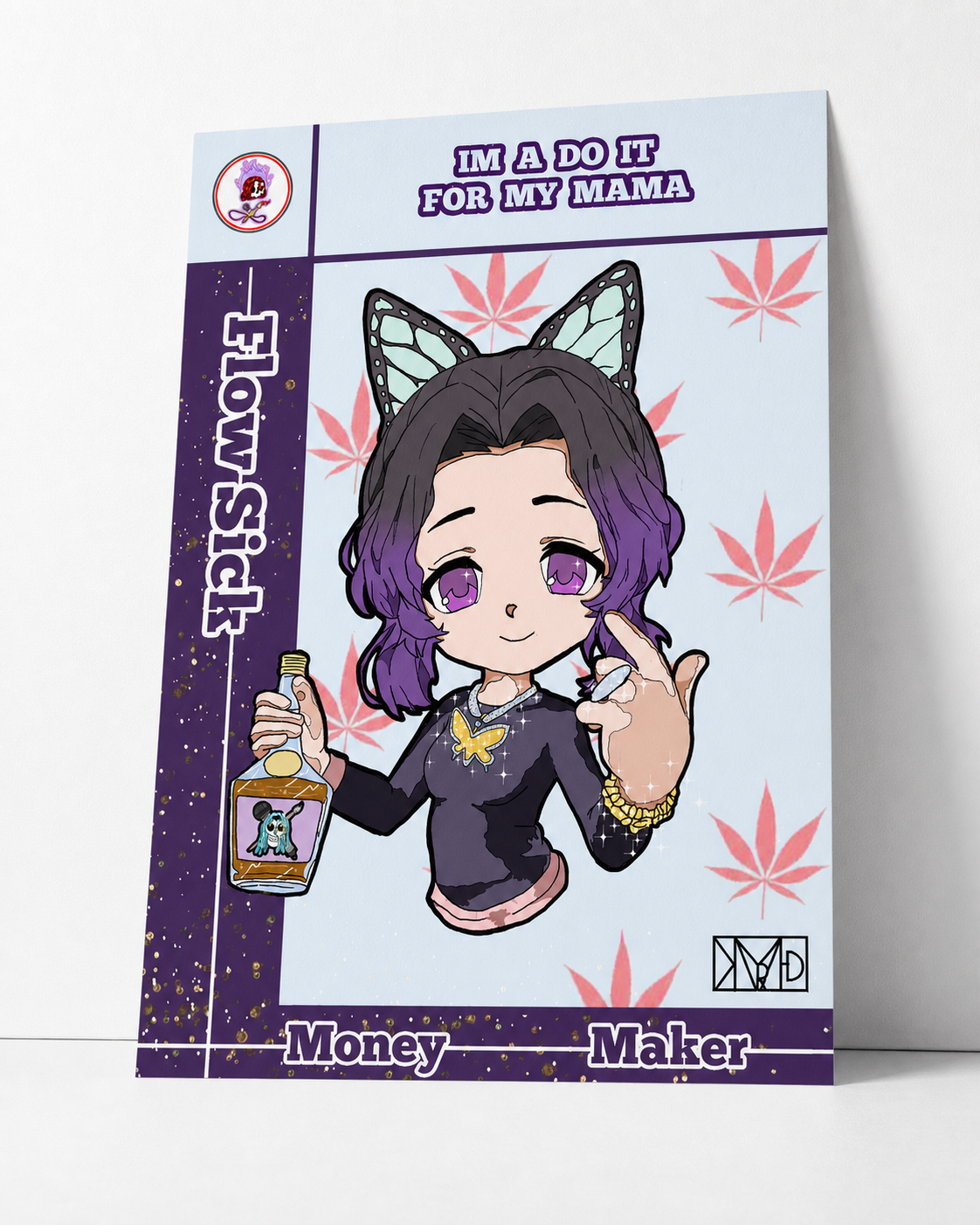 Lady Money Maker/ A4,A3,A2, Photo paper Poster