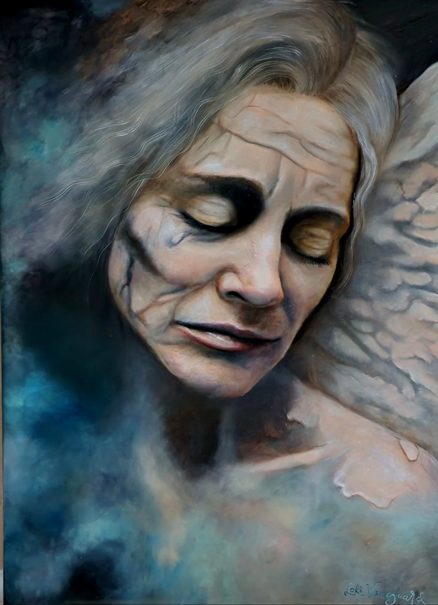 MOTHER EARTH oil on canvas 30x36