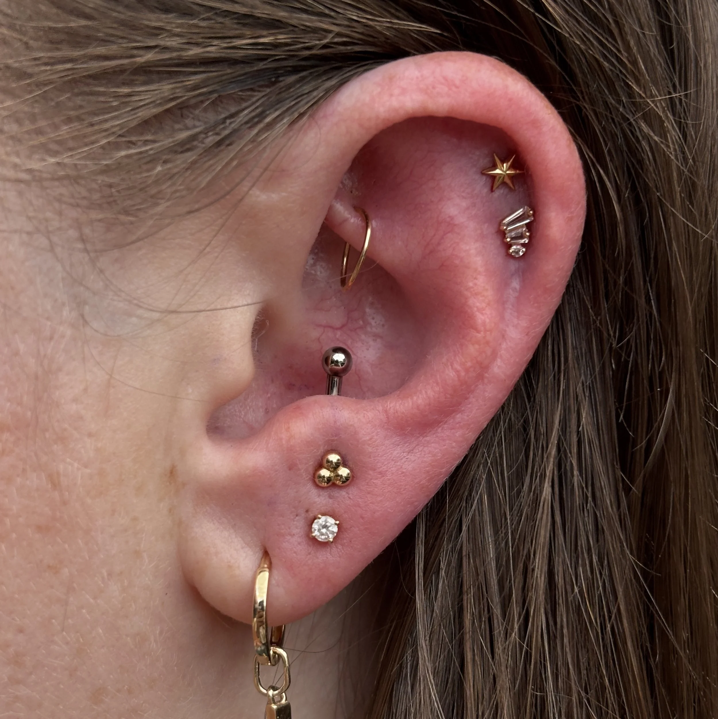Anti-Tragus & Double Outer Helix