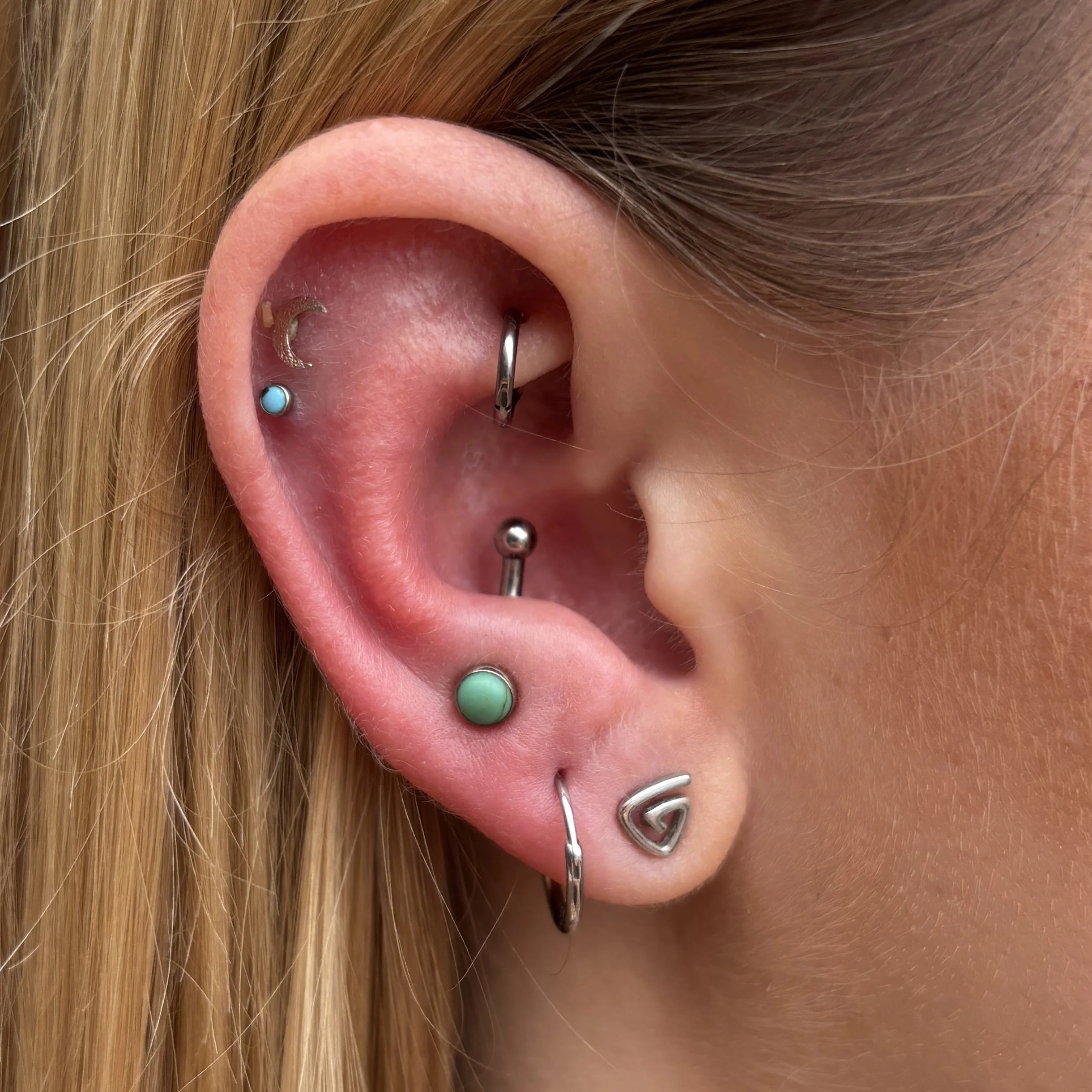 Healed Rook & Fresh Anti-Tragus