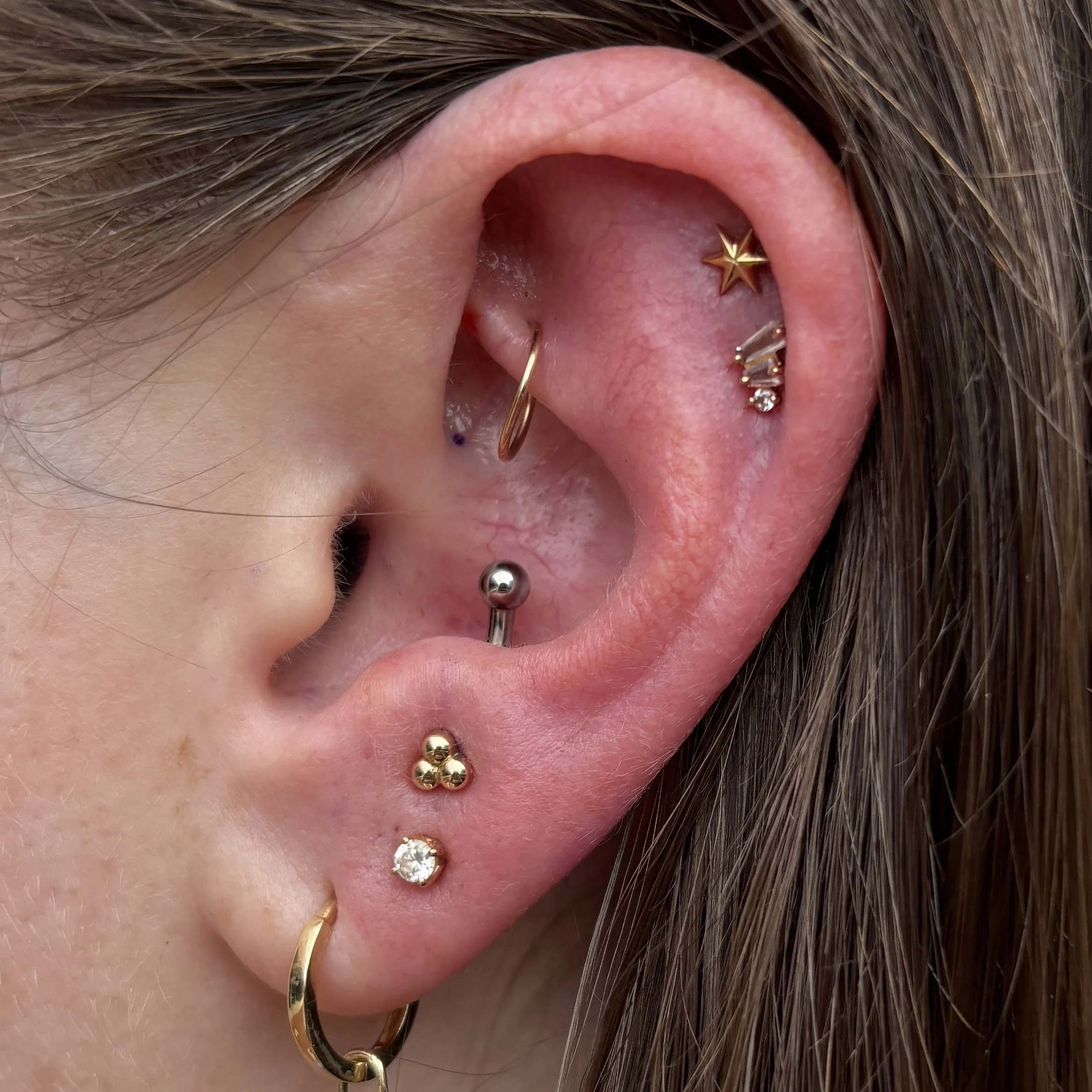 Anti-Tragus & Double Outer Helix