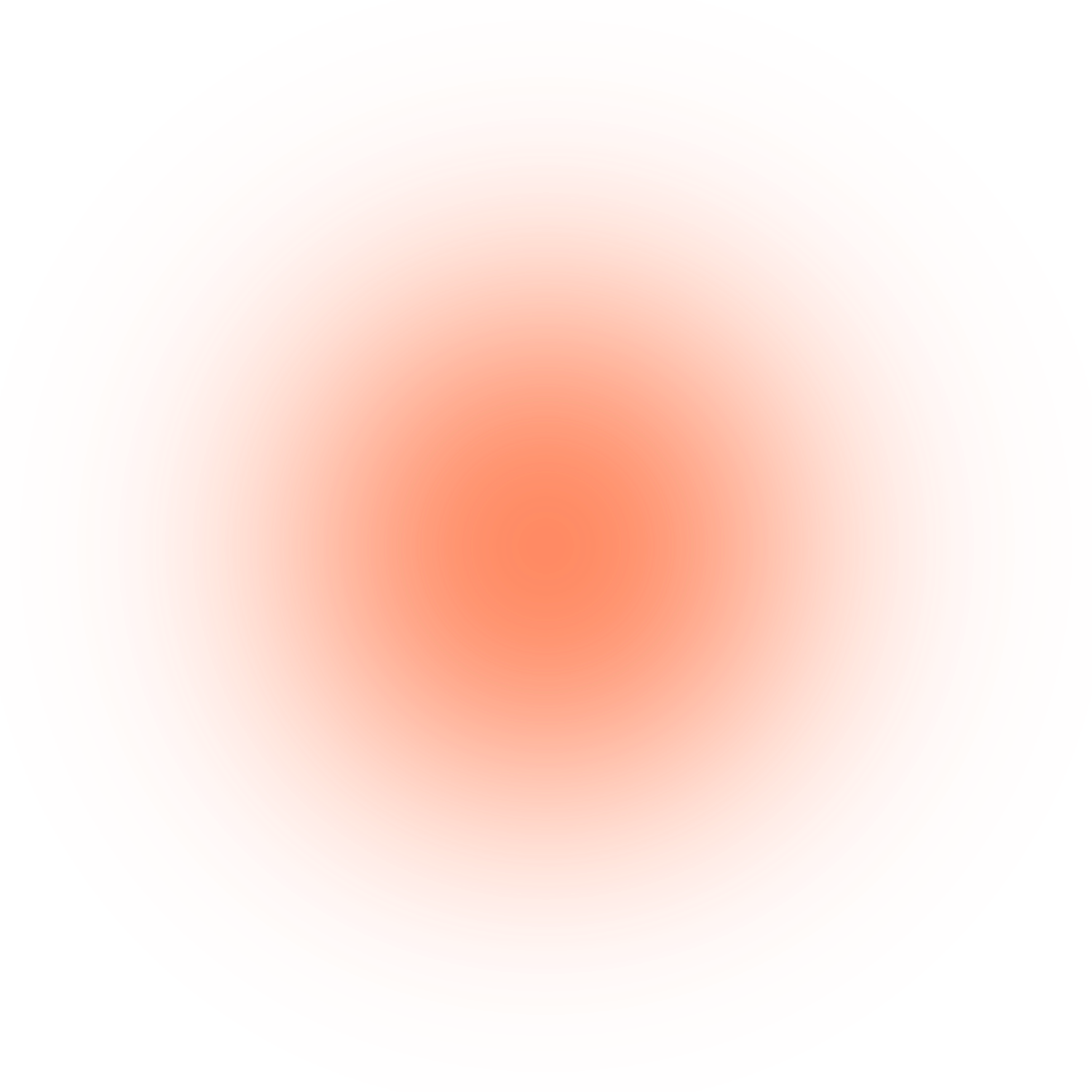 Close-up of a gradient circle with shades of red, orange, and yellow on a red background.