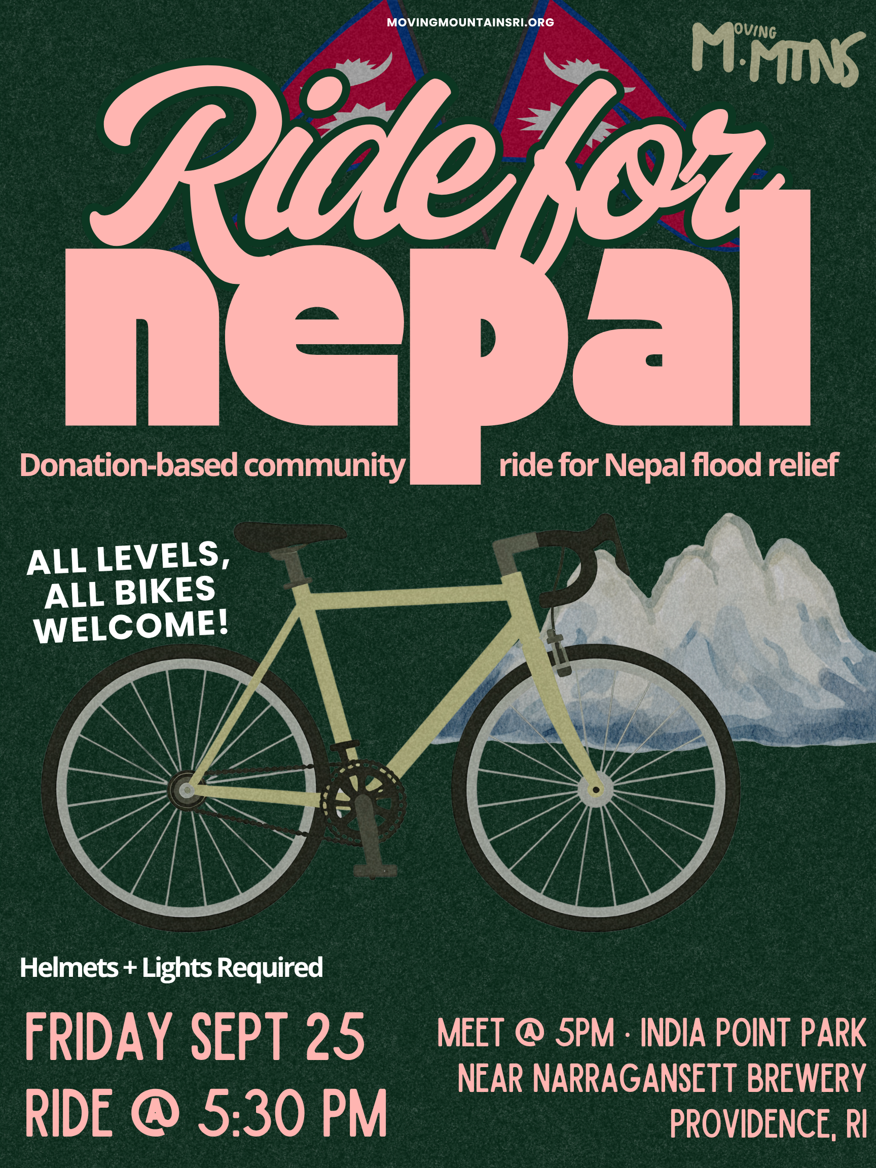 Ride for Nepal: Donation-based Community Ride