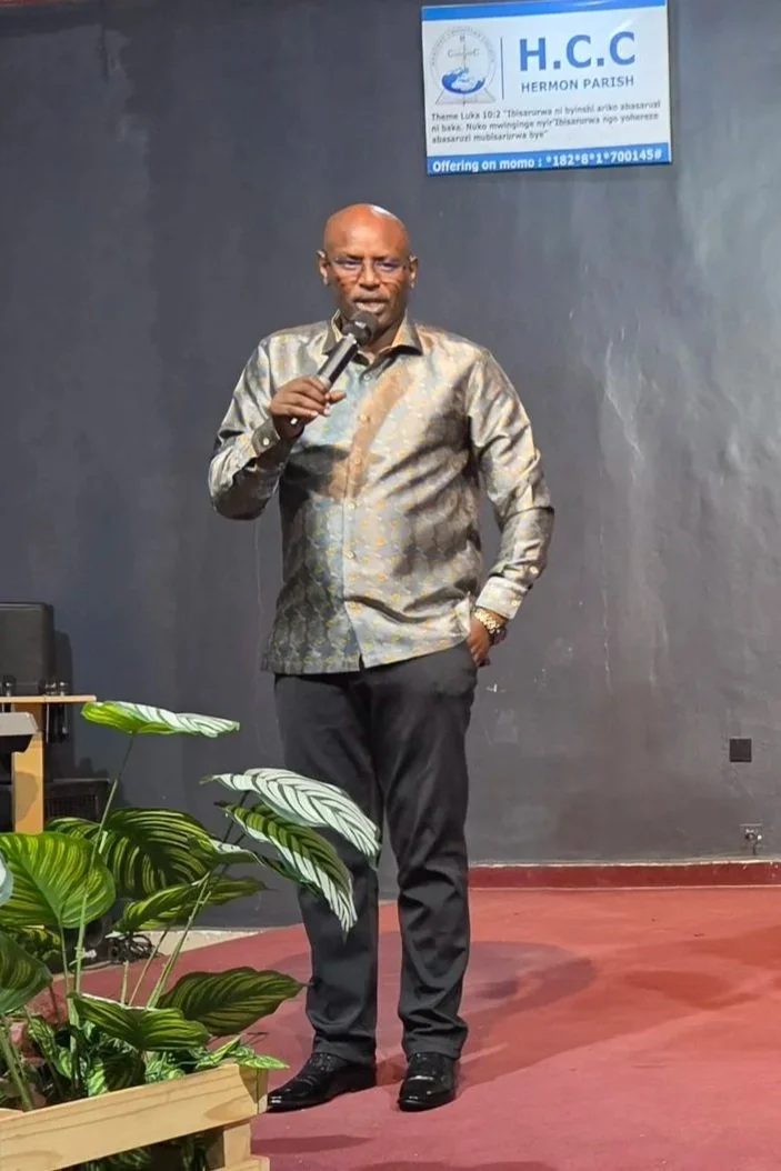 A picture of our partner in Africa, Theophile Rugibira