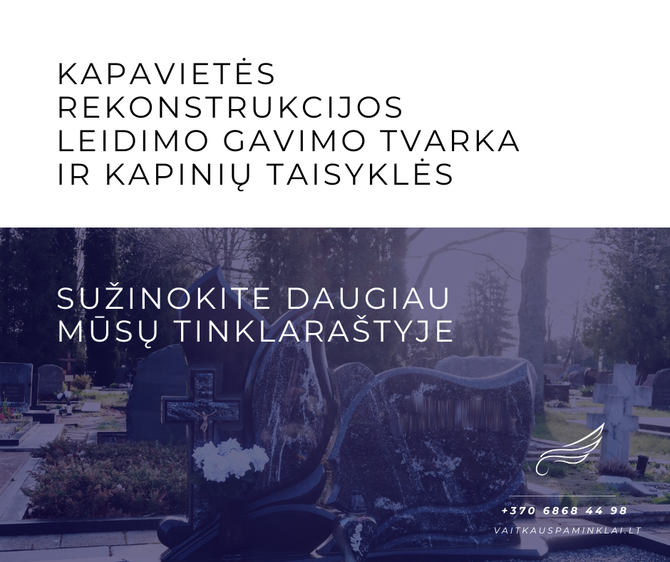 Kapavietės rekonstrukcijos leidimo gavimo tvarka