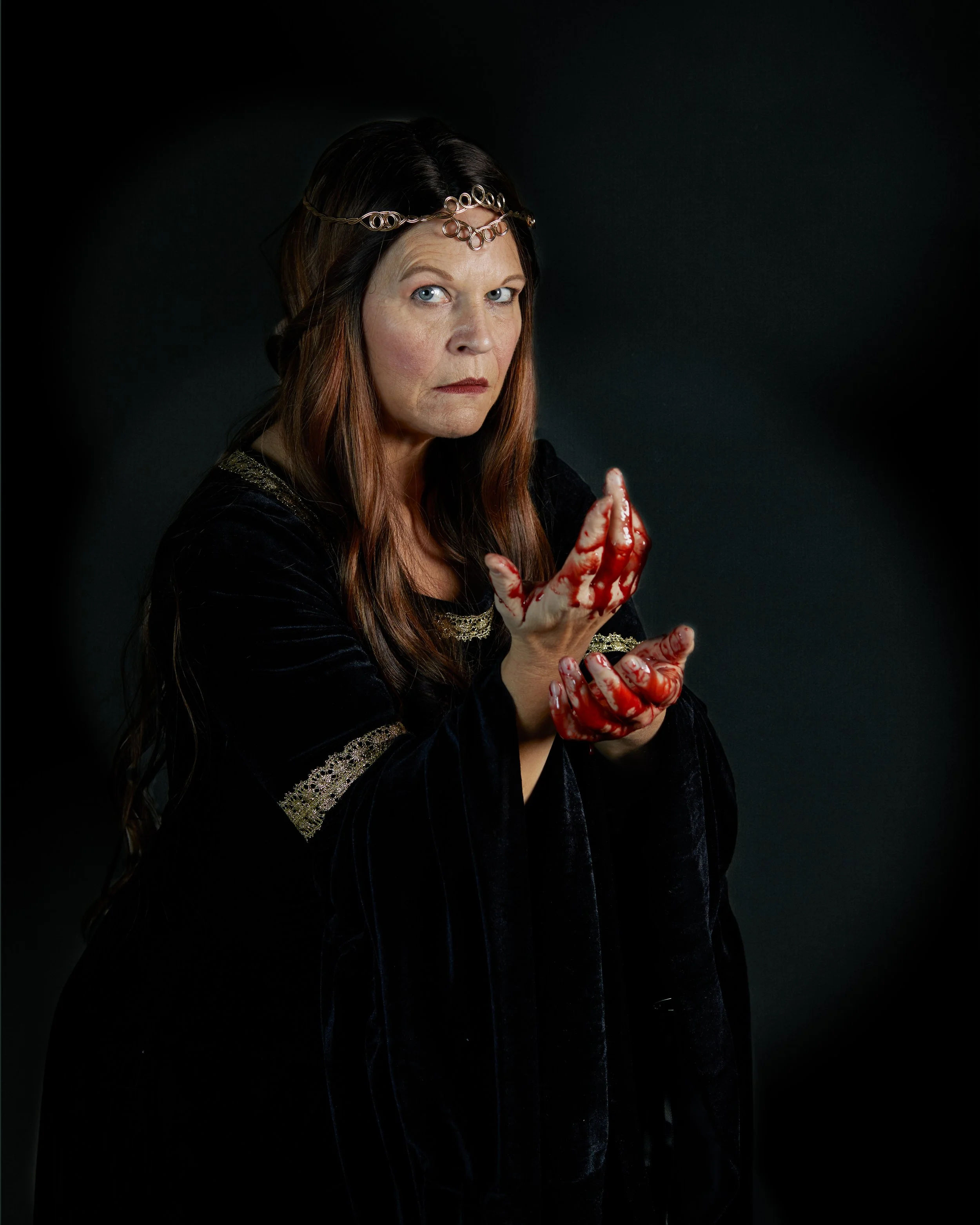Lady MacBeth as part of a gallery exhibit INSPIRED LOUISVILLE: ACTORS by Bill Brymer