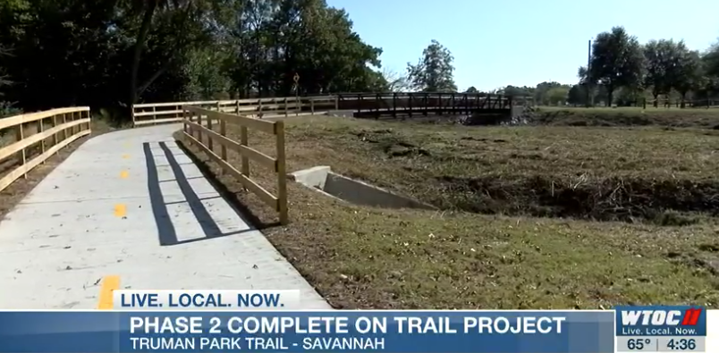 Ribbon cutting for next phase of Truman Linear Park Trail