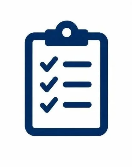 Icon of a clipboard with three checkmarks and lines of text, representing a to-do list or checklist.