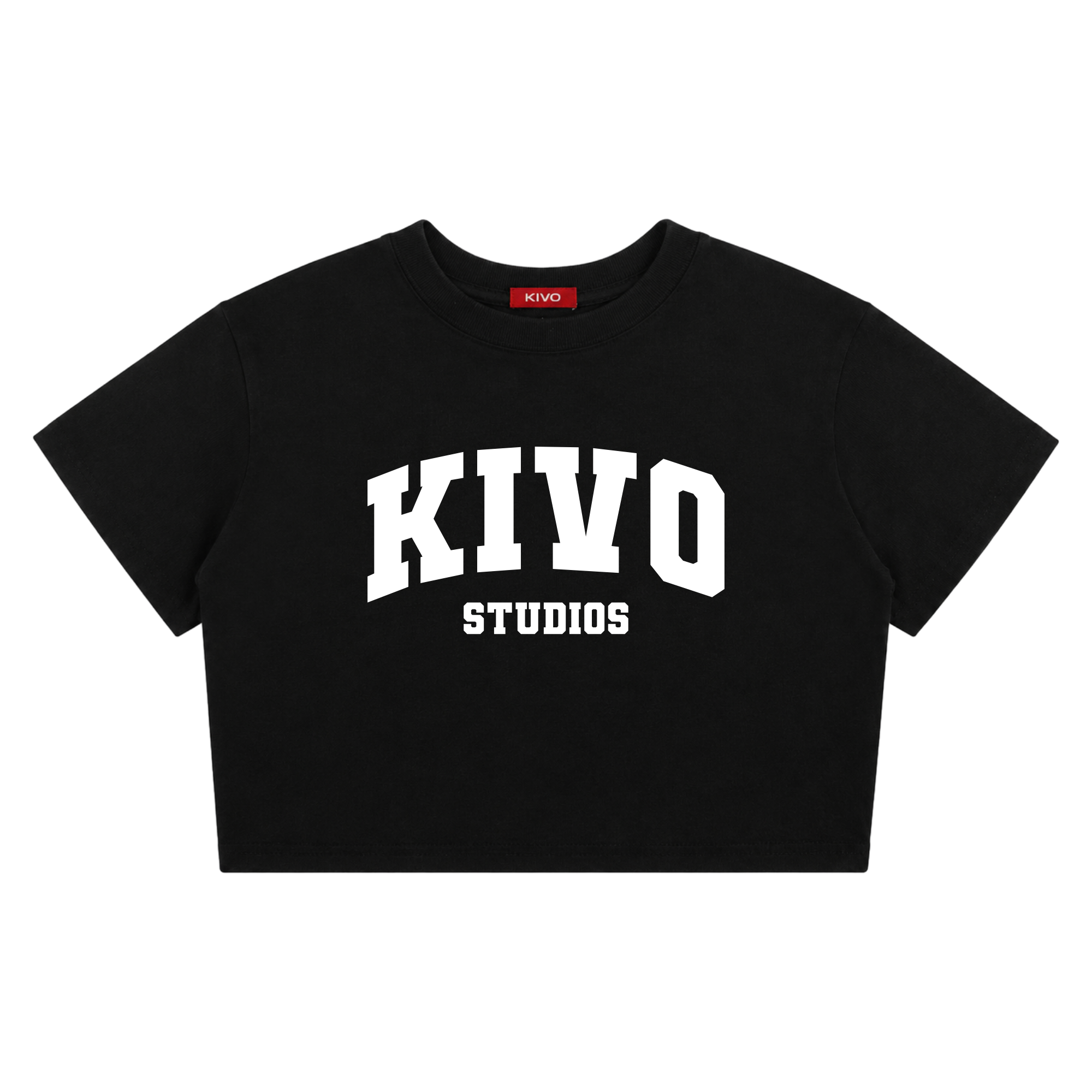 KIVO Collegiate Crop Tee