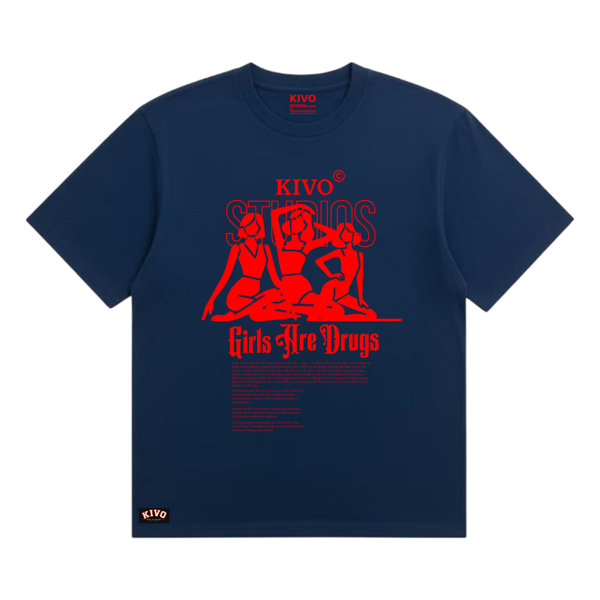 KIVO 'Girls Are Drugs' Graphic Tee
