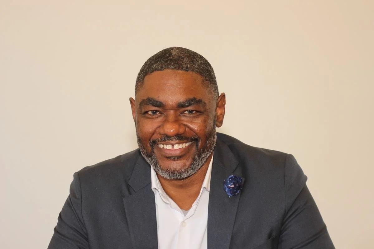 Portrait of Rev. Charles (CJ) Harkness, pastor of People’s Community Church.
