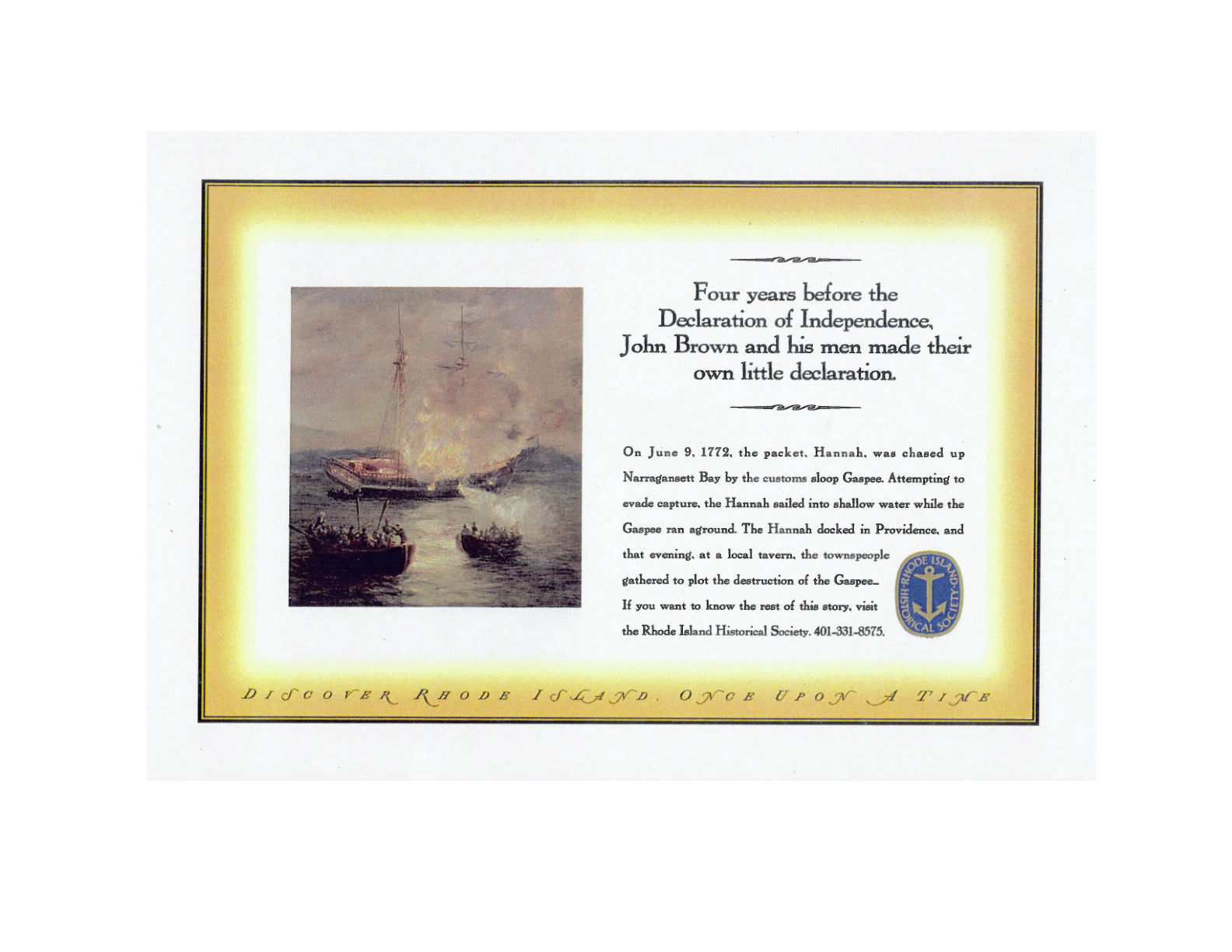 Rhode Island Historical Society Print Ad