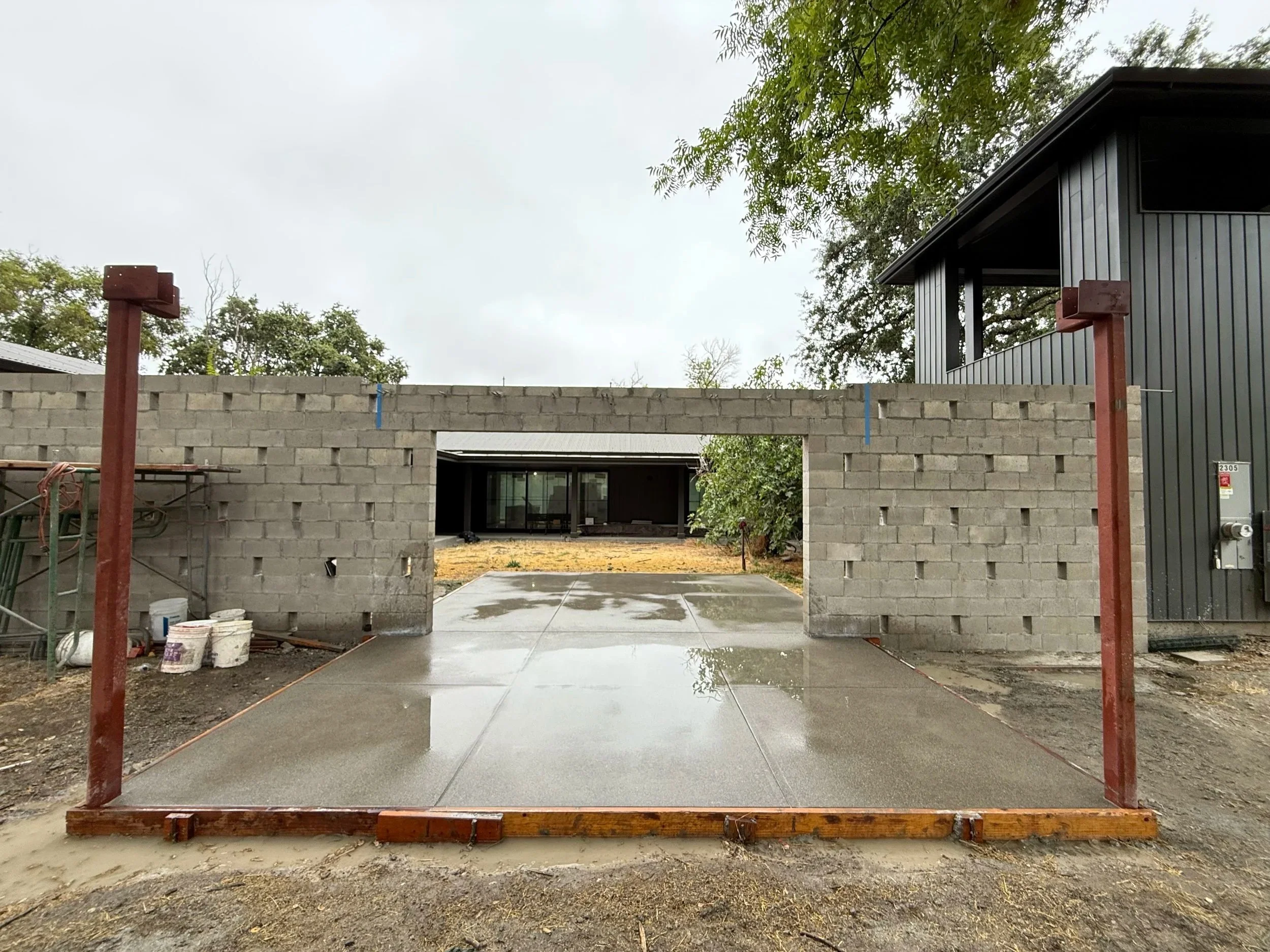 A new patio with a Topcast #3 finish.