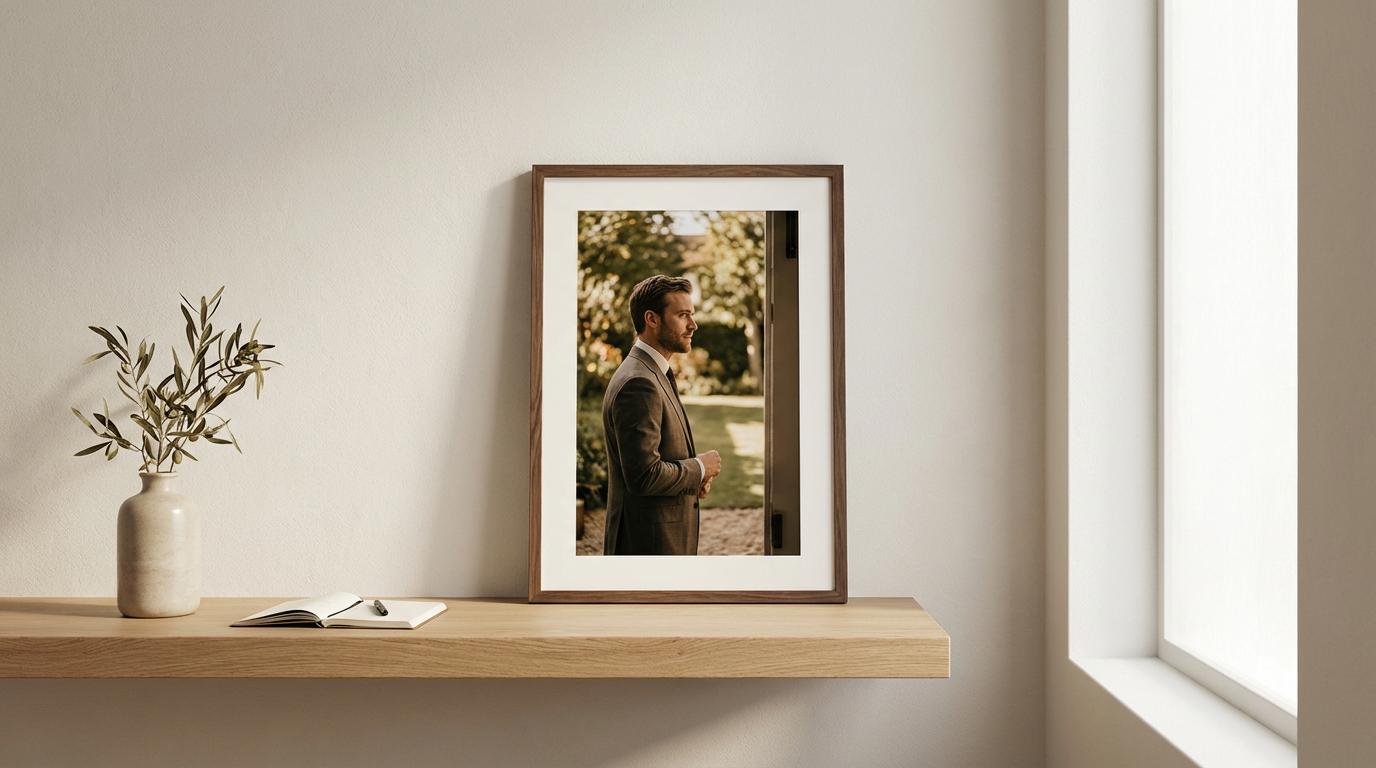 Framed Wedding Portrait