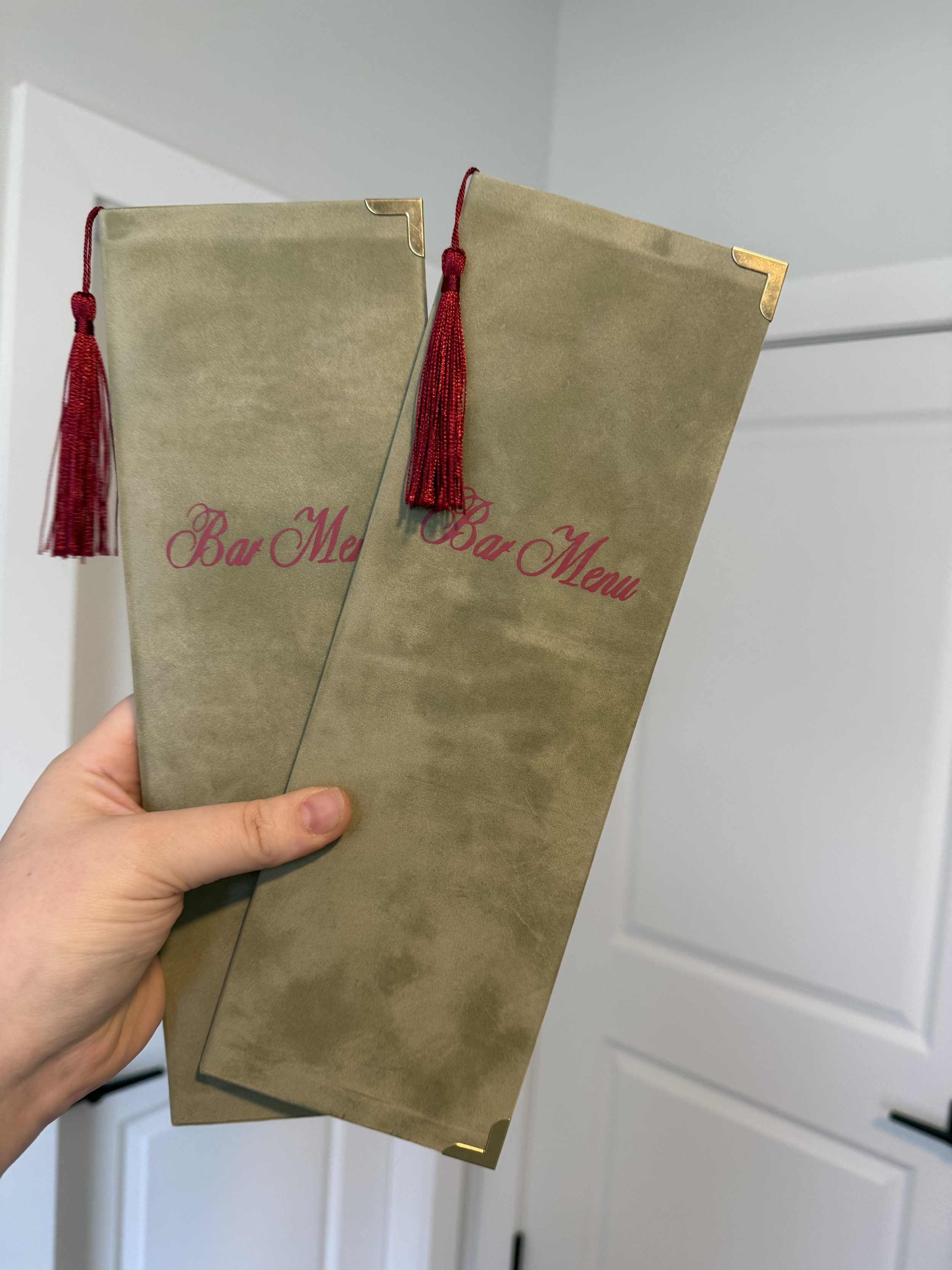 Custom Wedding Menu Booklets
