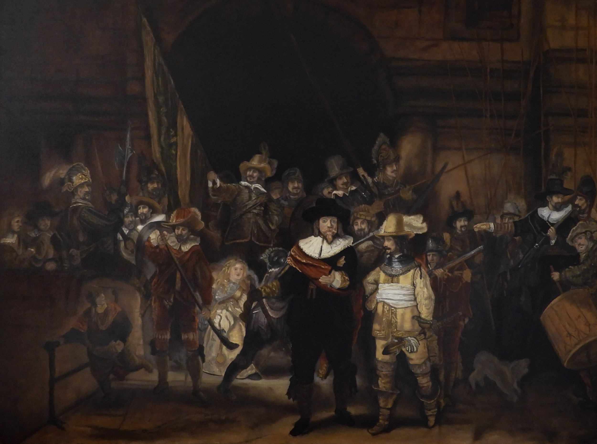 The Night Watch - (Rembrandt Master Copy)