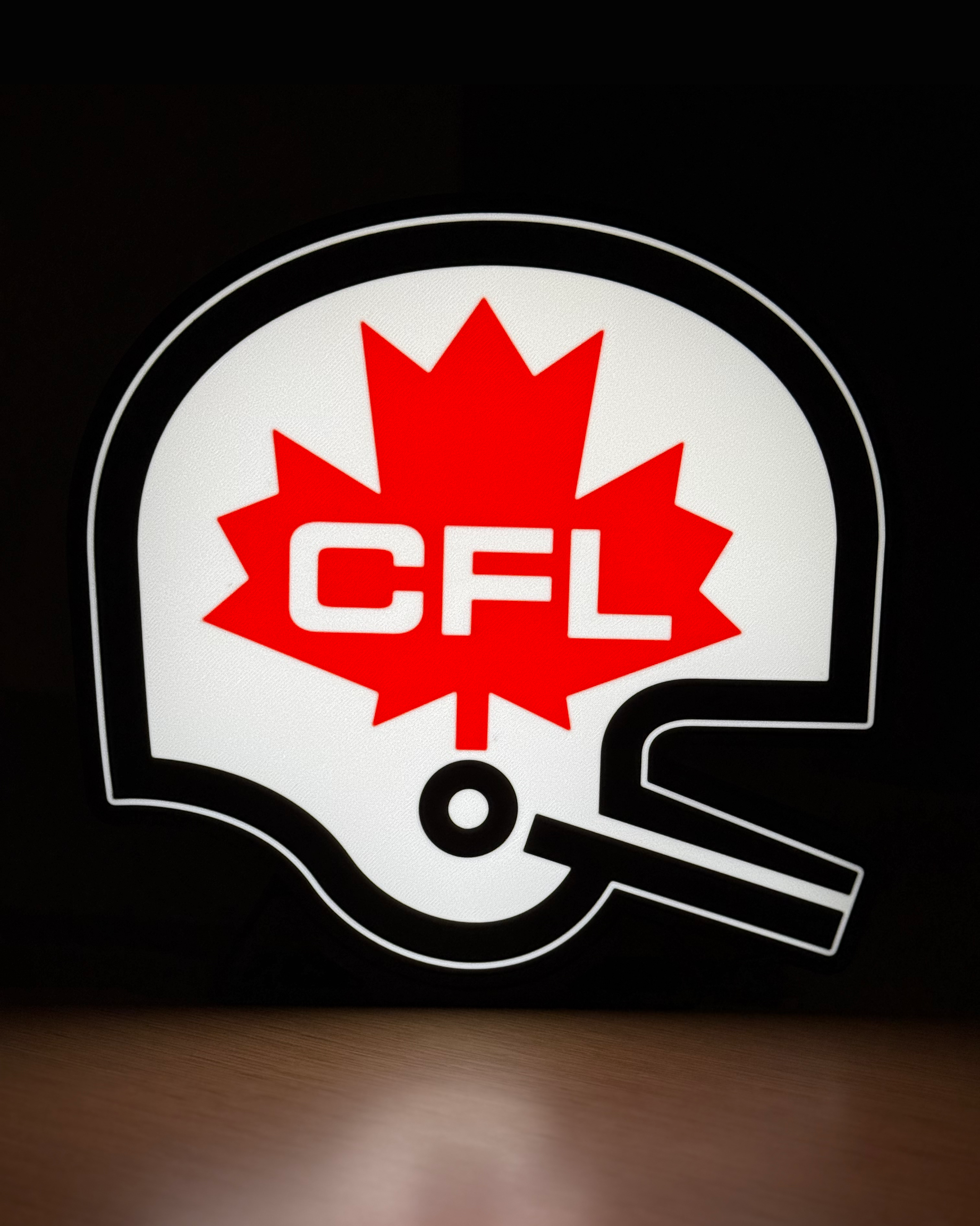 Retro CFL logo illuminated display