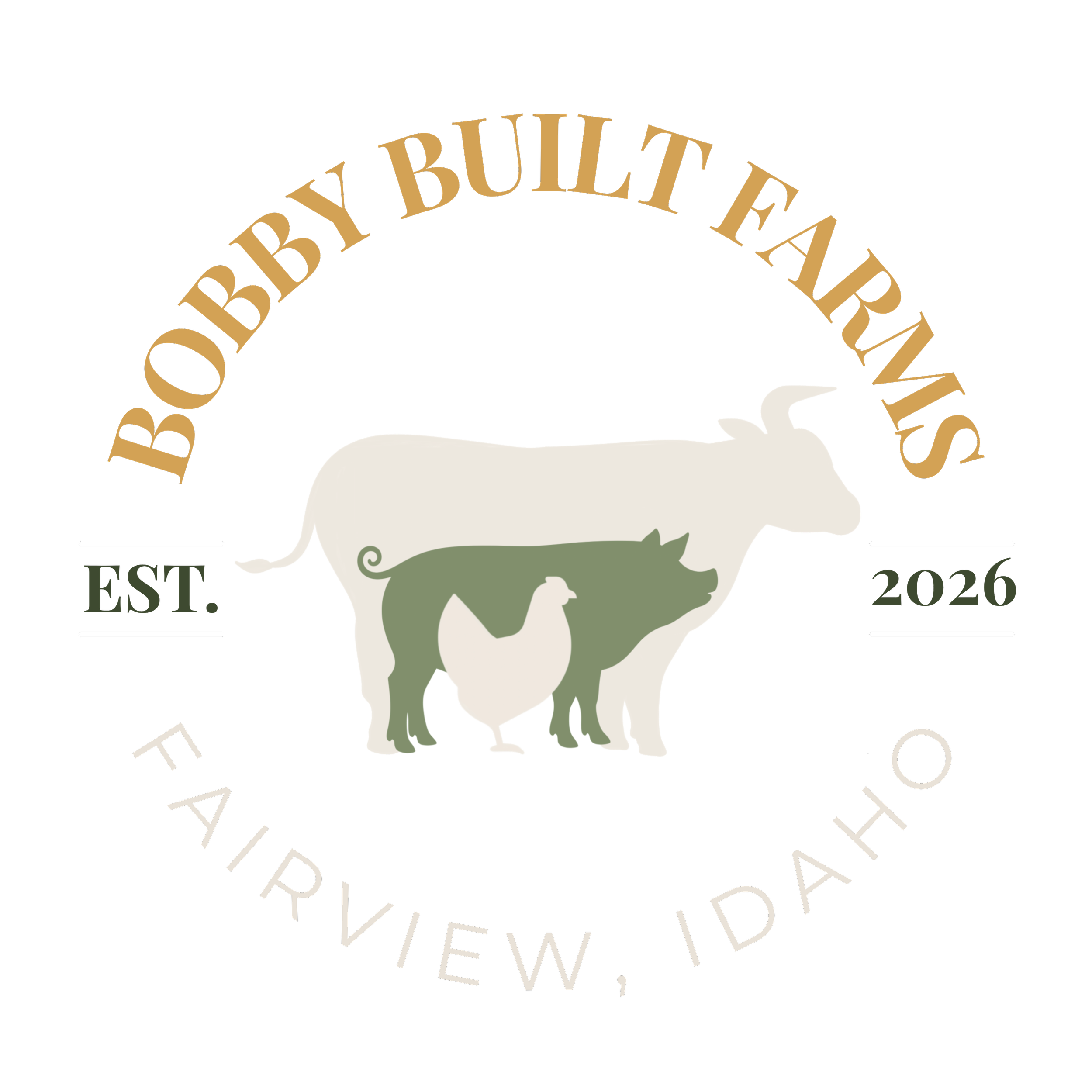 A logo with a circular arrangement of text reading 'Born By Built' at the top and 'Established 2026' at the bottom, featuring a stylized depiction of a lion's head in the center.