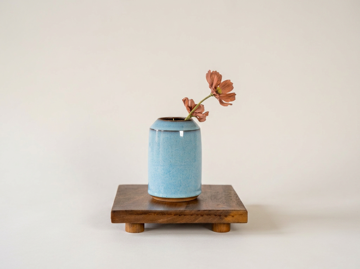 Blue Obelisk Vase #1