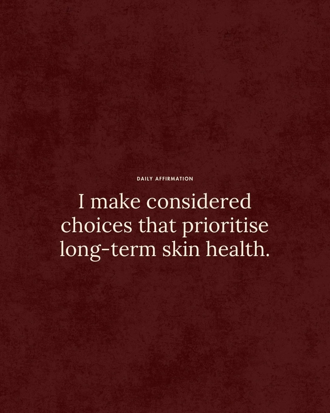A little reminder from me to you: good aesthetic care doesn&rsquo;t need to be rushed. 🤍