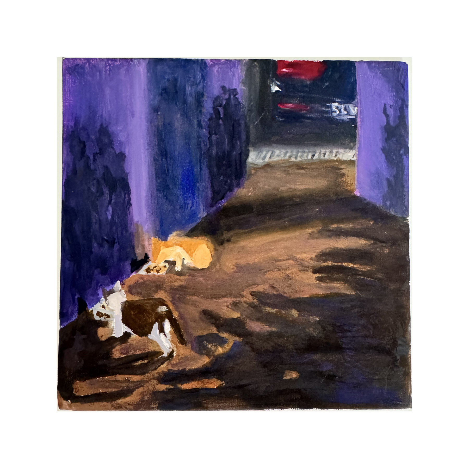 shared-stillness-07-cats-in-alley-gouache-painting.png