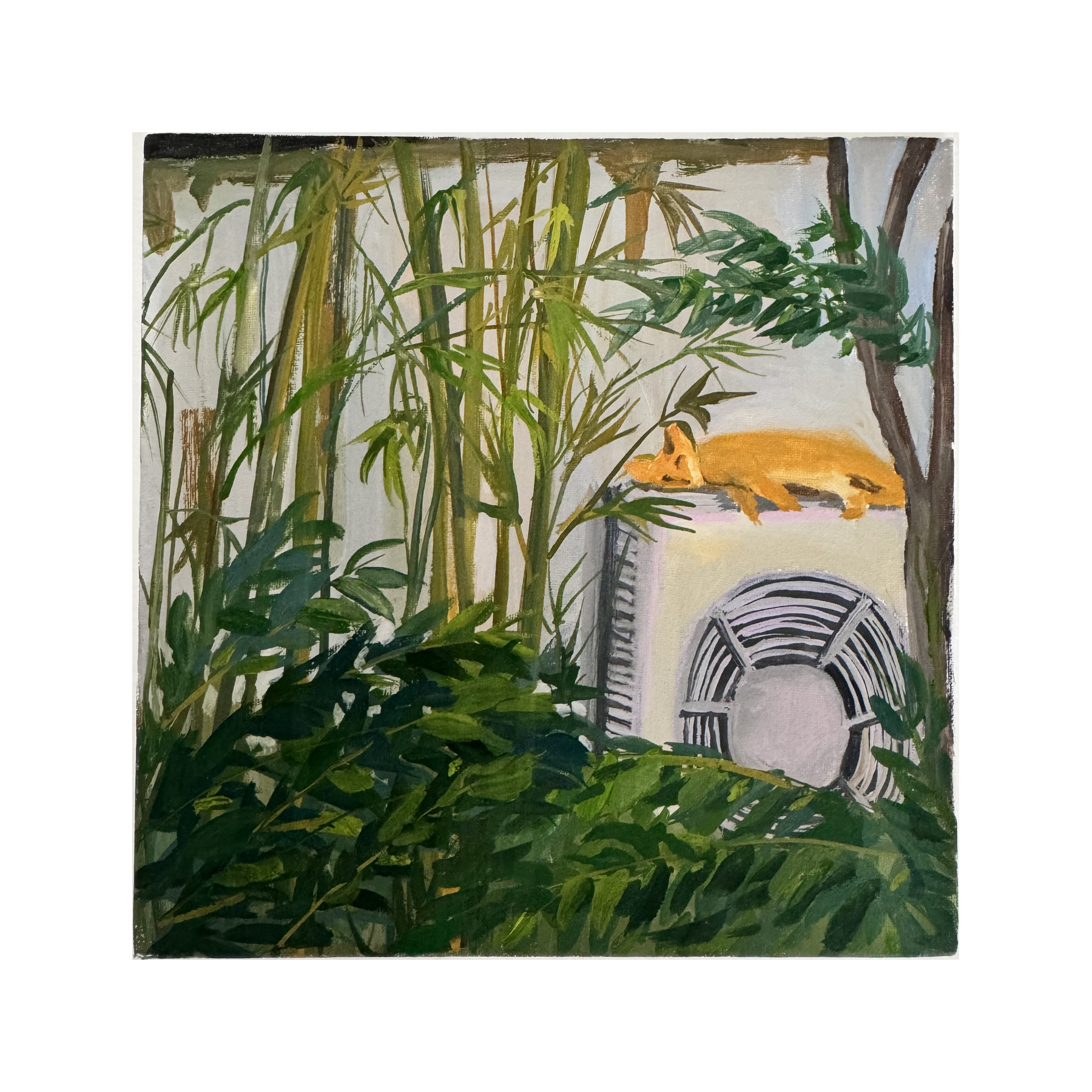 shared-stillness-02-cat-sleeping-bamboo-gouache-painting.png