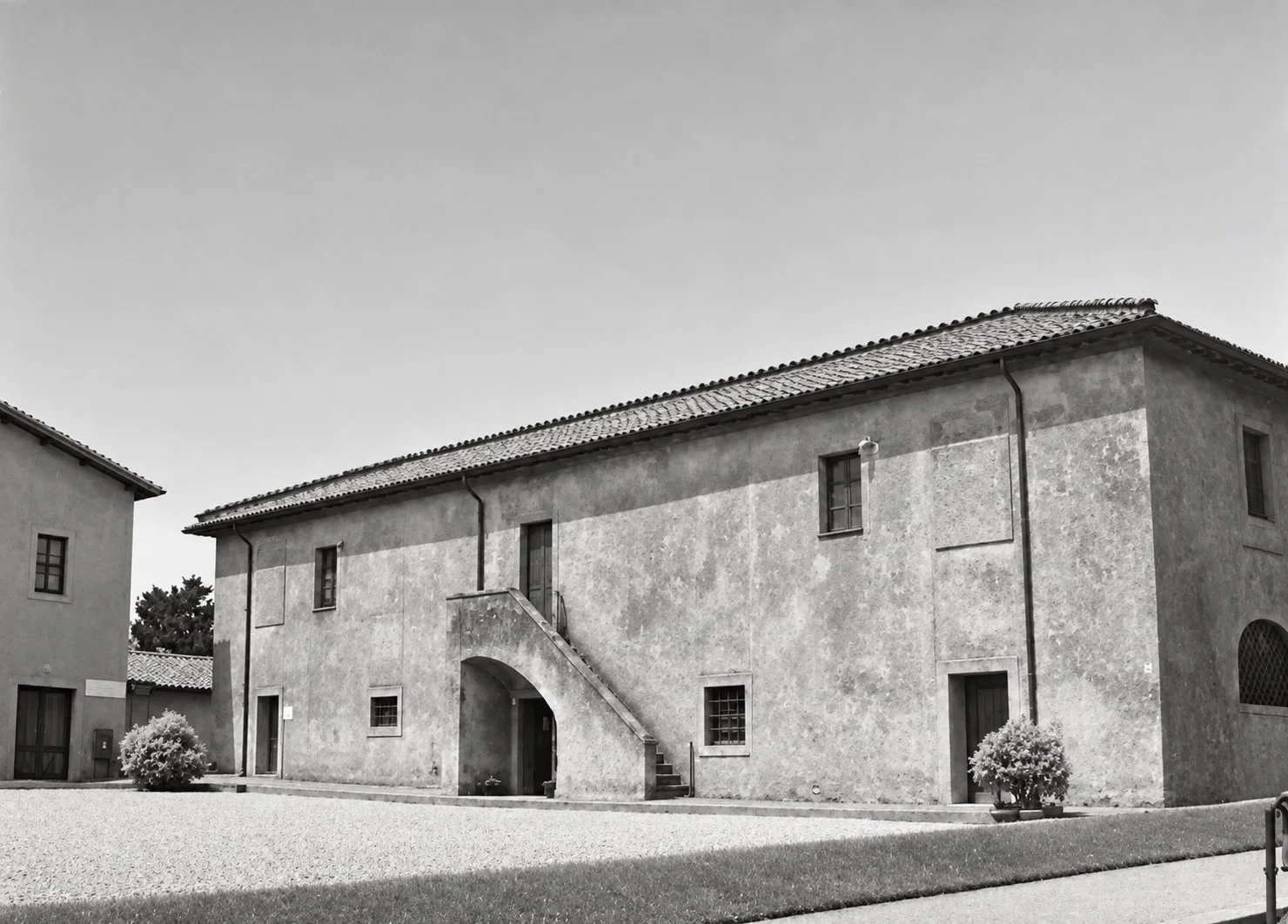 Das Haus in Le Ferriere (Cascina Antica), seitliche Ansicht