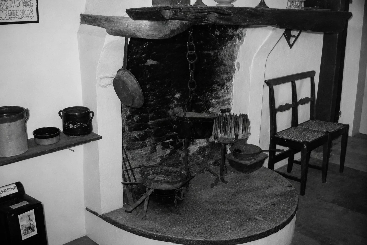 Die Wohnküche im Geburtshaus in Corinaldo