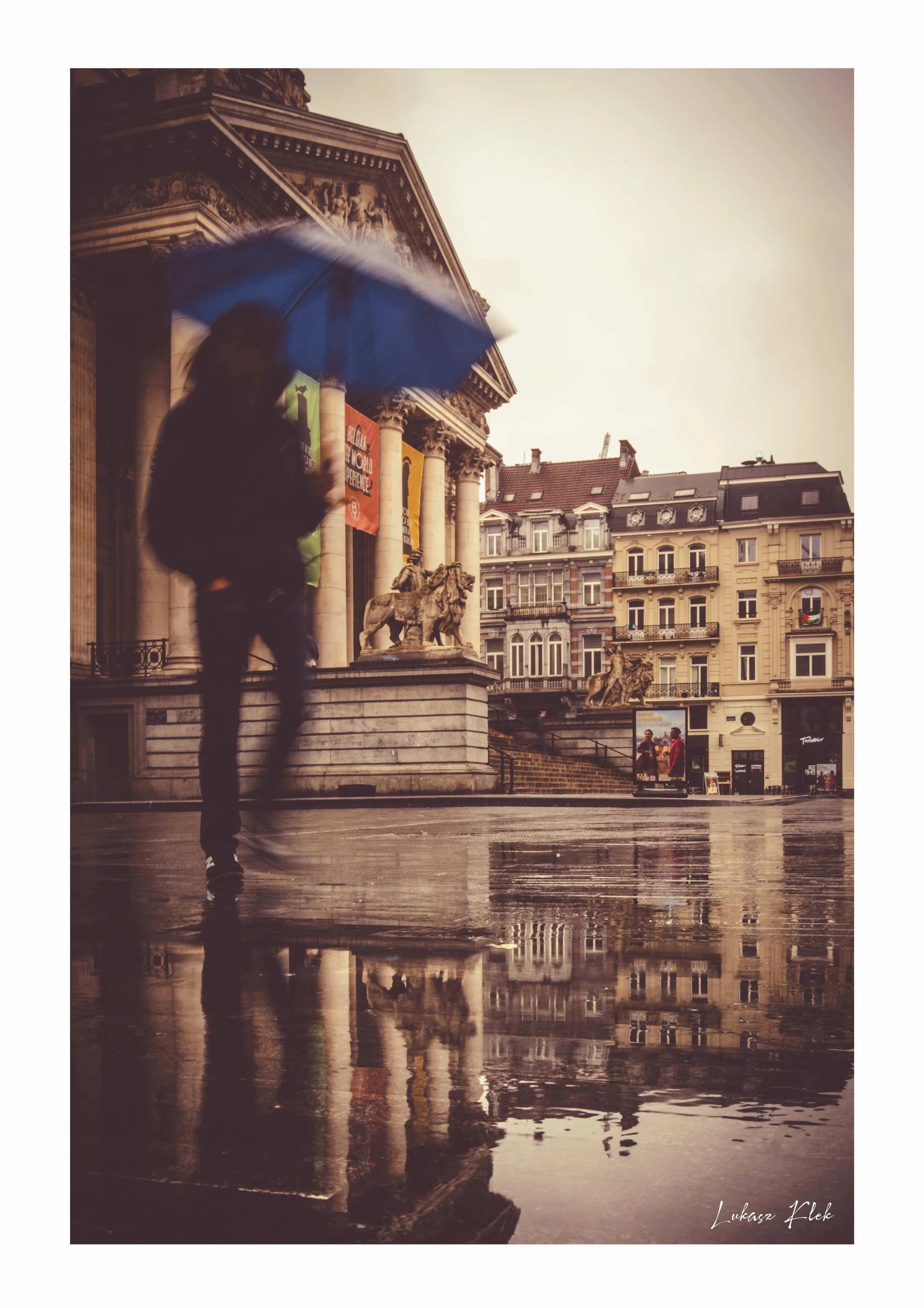 Rainy Day Commute - Brussels